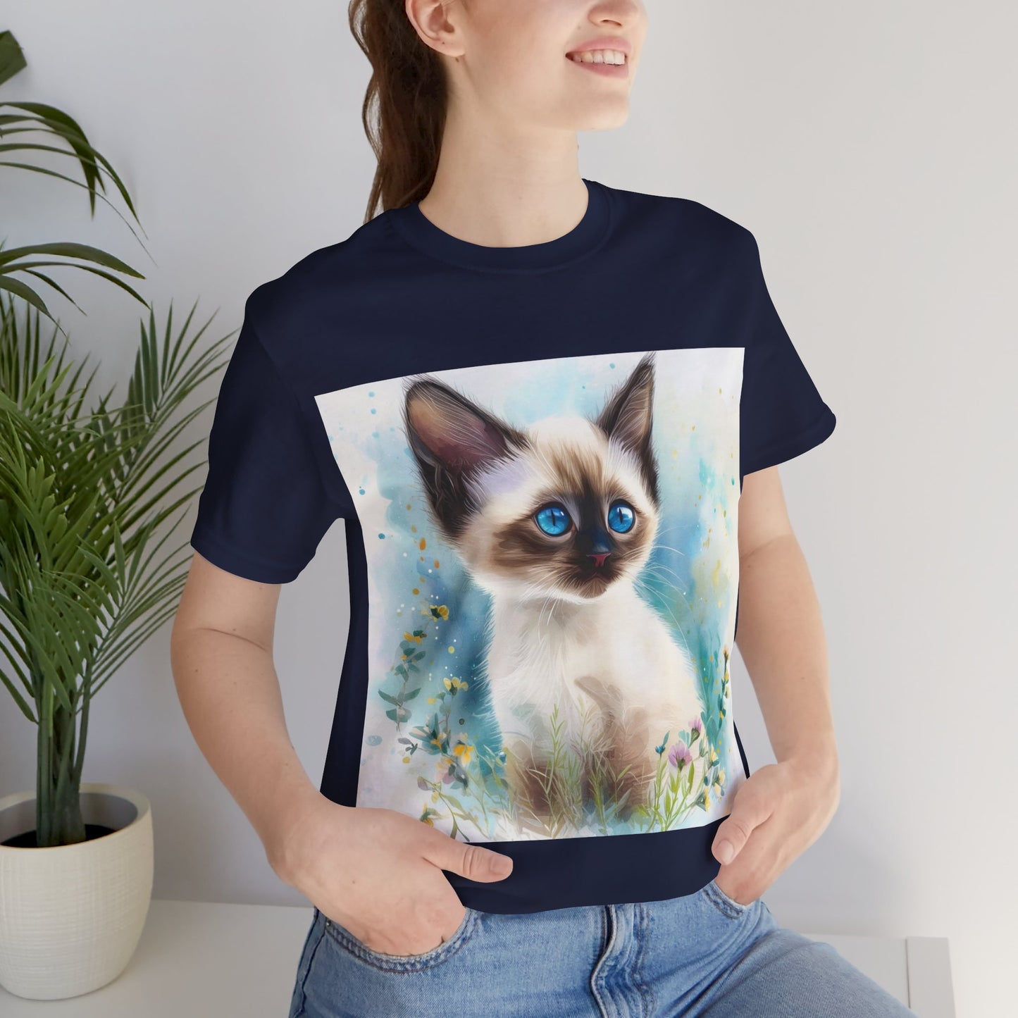 Siamese Kitten Unisex Jersey Short Sleeve Tee