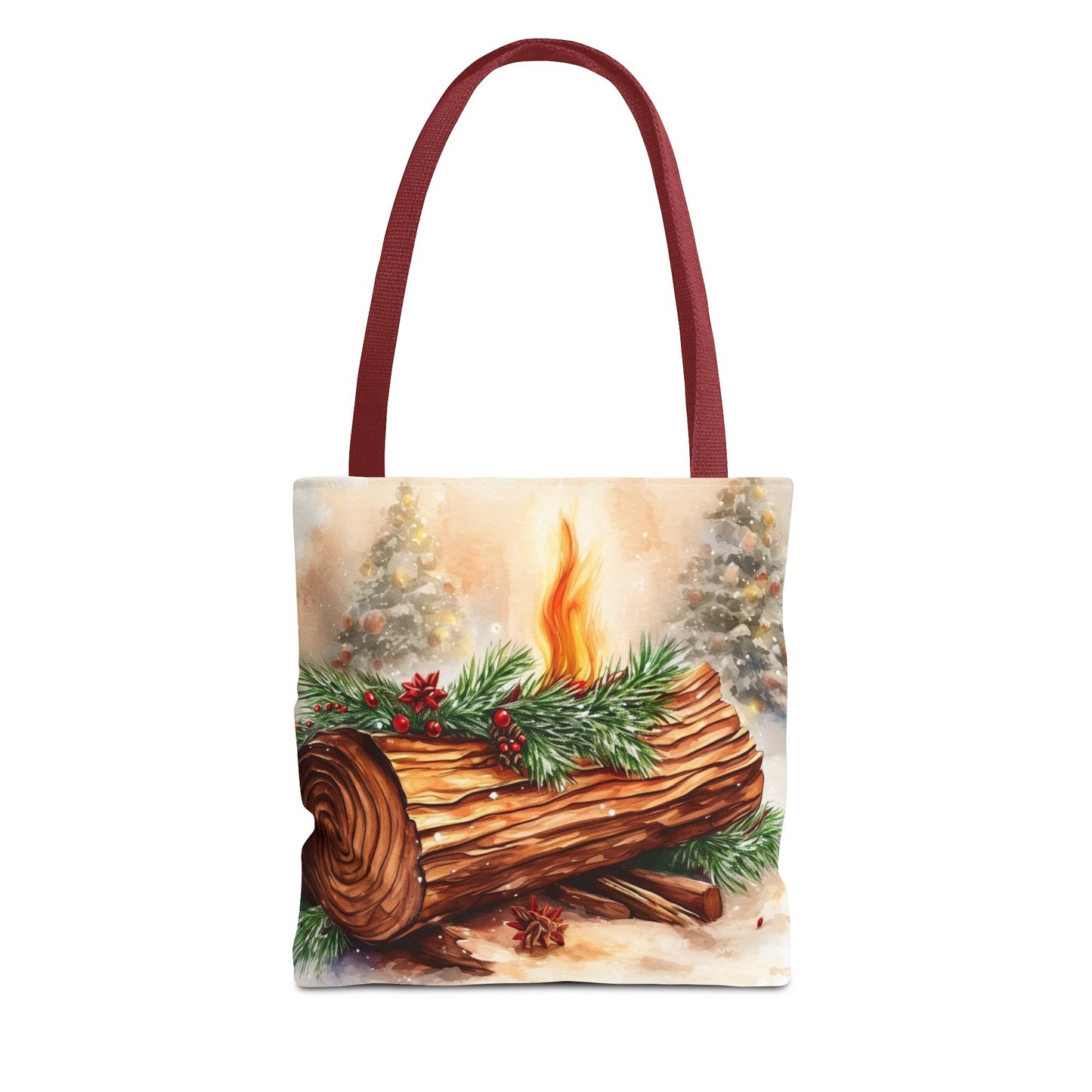 Yule Log Tote Bag (AOP)