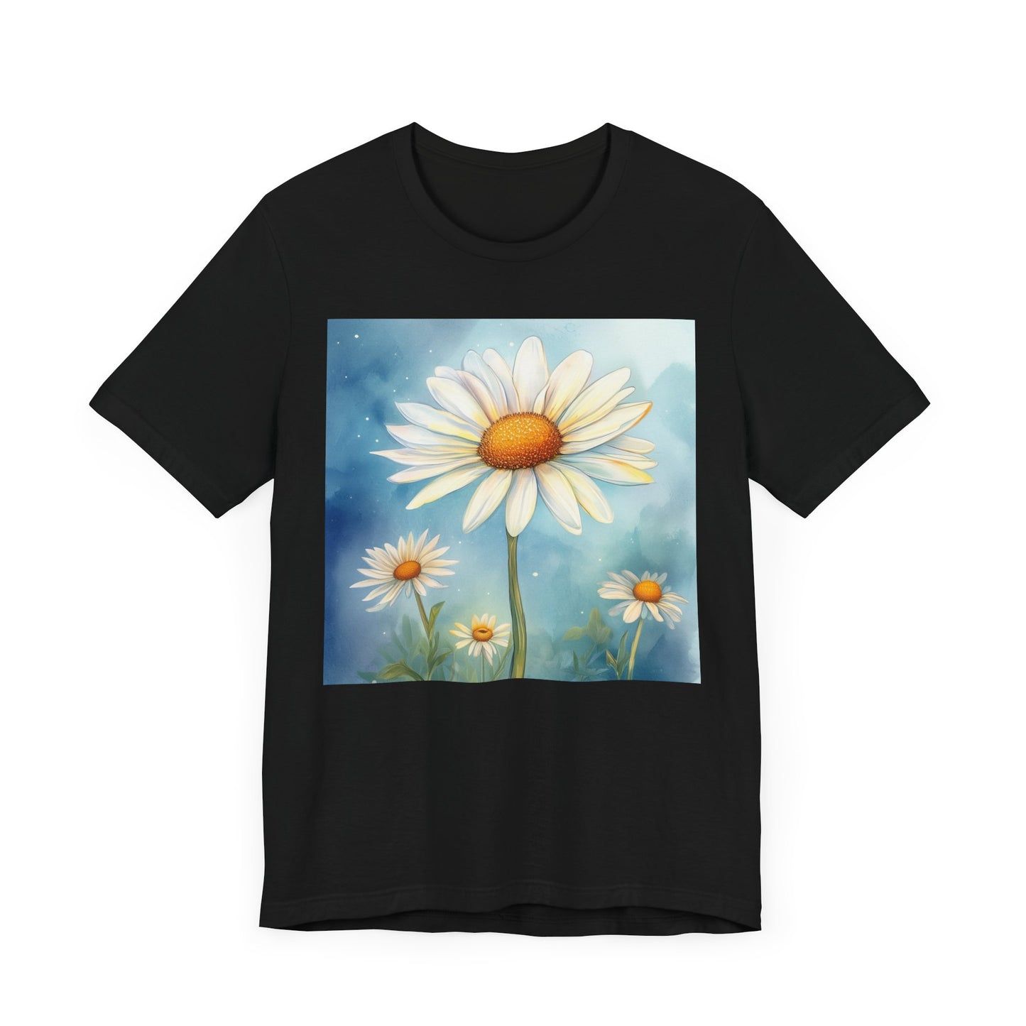 Delightful Daisy Unisex Jersey Tee - Nature-Inspired Floral Design