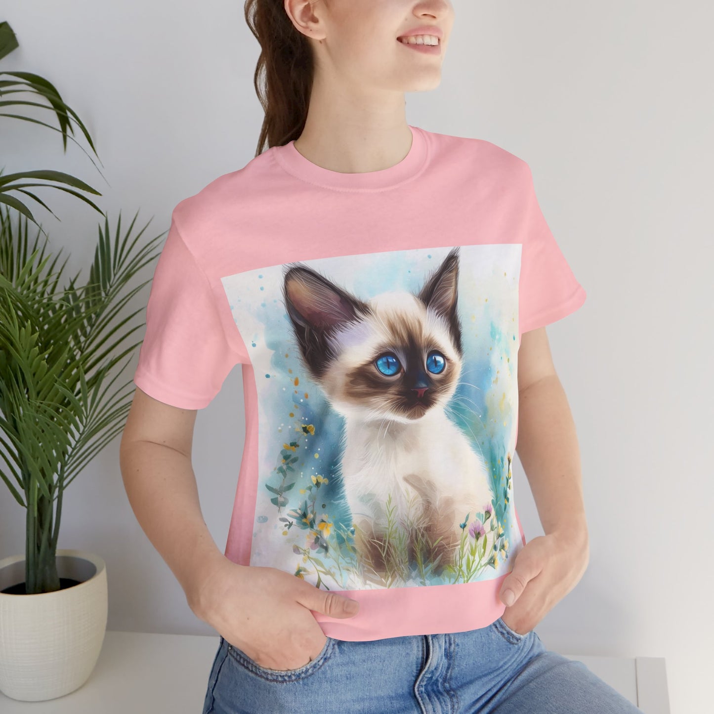 Siamese Kitten Unisex Jersey Short Sleeve Tee