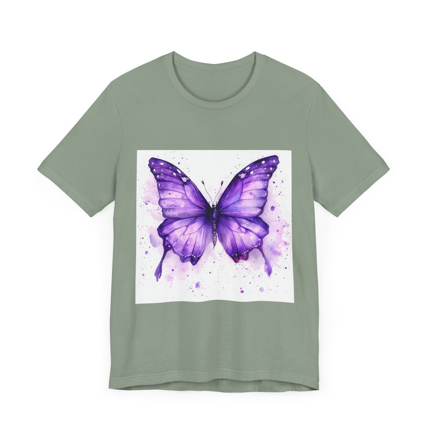 Purple Butterfly Dreams Unisex Jersey Tee - Inspirational Garden Apparel