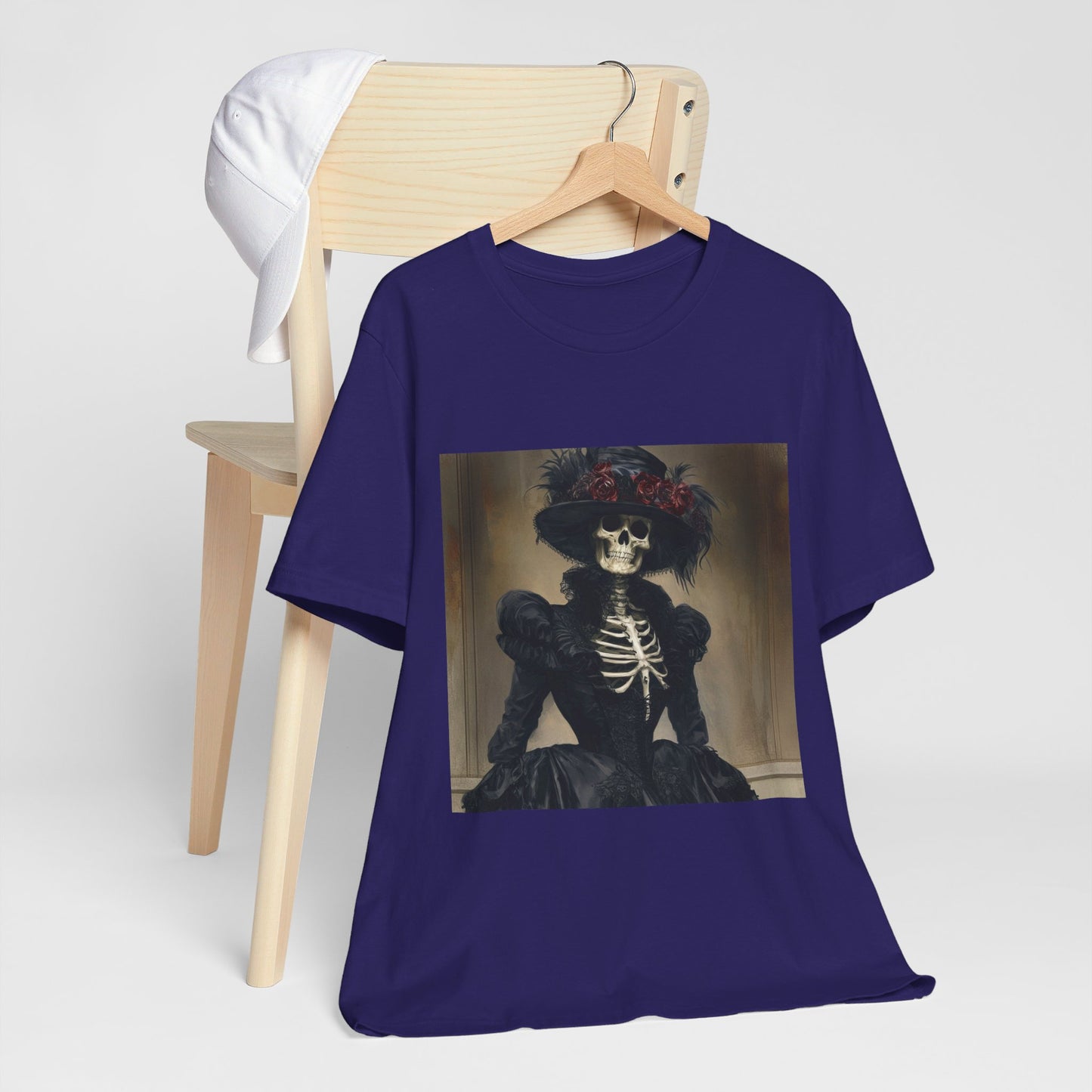Creepy victorian Skeleton Unisex Jersey Short Sleeve Tee