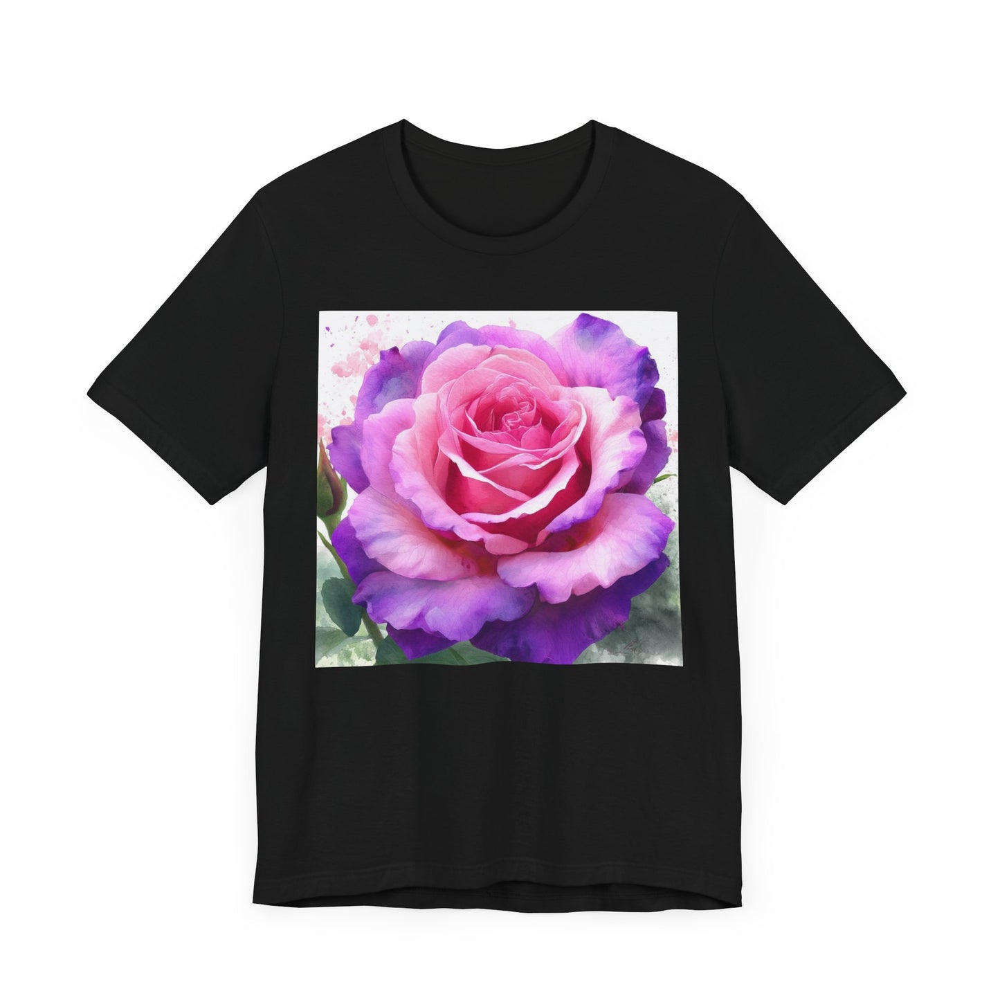Rose Garden Unisex Jersey Tee - Vibrant Rose Design