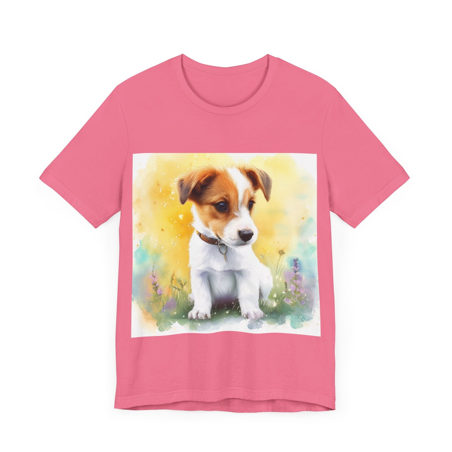Fuzzy Jack Russell Unisex Jersey Short Sleeve Tee