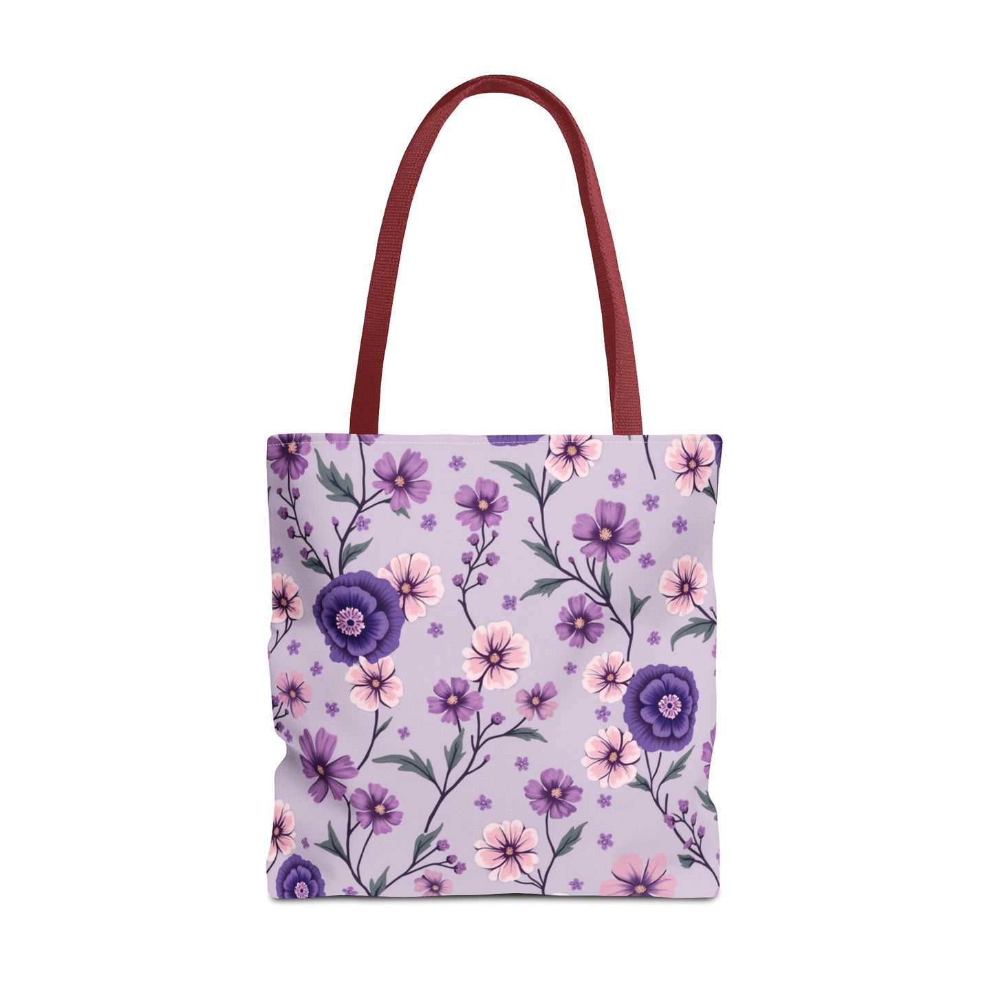 Floral Purple Tote Bag - Stylish and Eco-Friendly for Everyday Use
