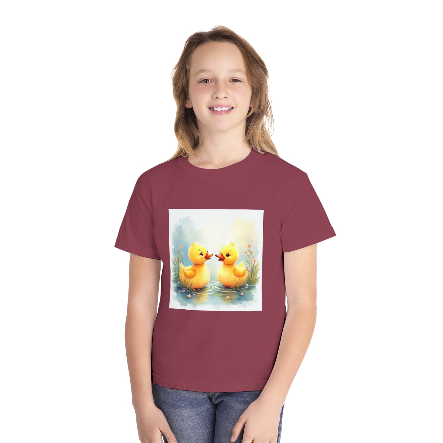 Adorable Ducklings Youth Midweight Tee - Cute Kids T-Shirt for Nature Lovers