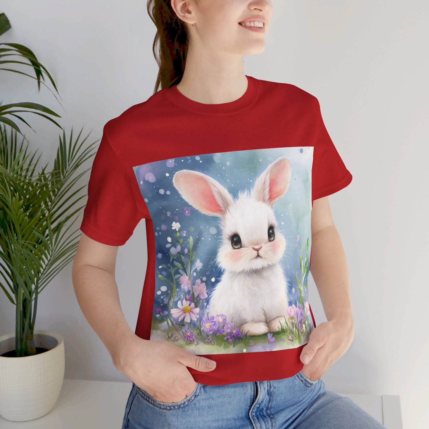 Adorable Bunny Unisex Jersey Short Sleeve Tee