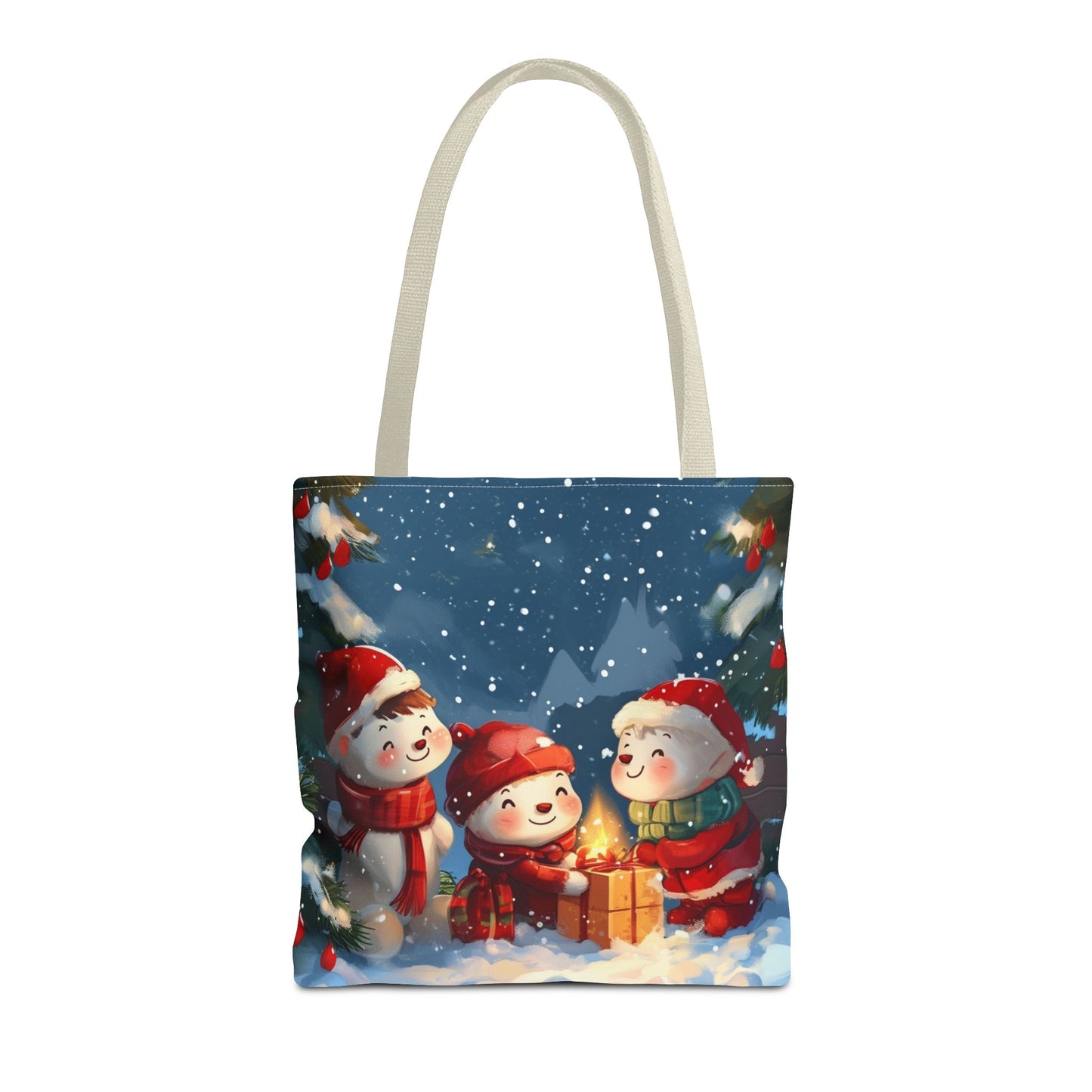 Snowman Family Tote Bag (AOP)