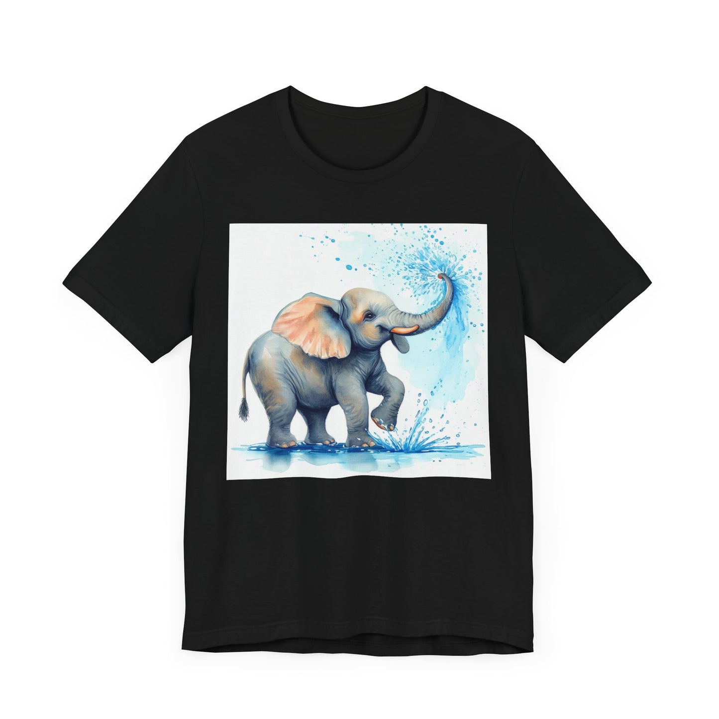 Adorable Elephant Splash Unisex Tee