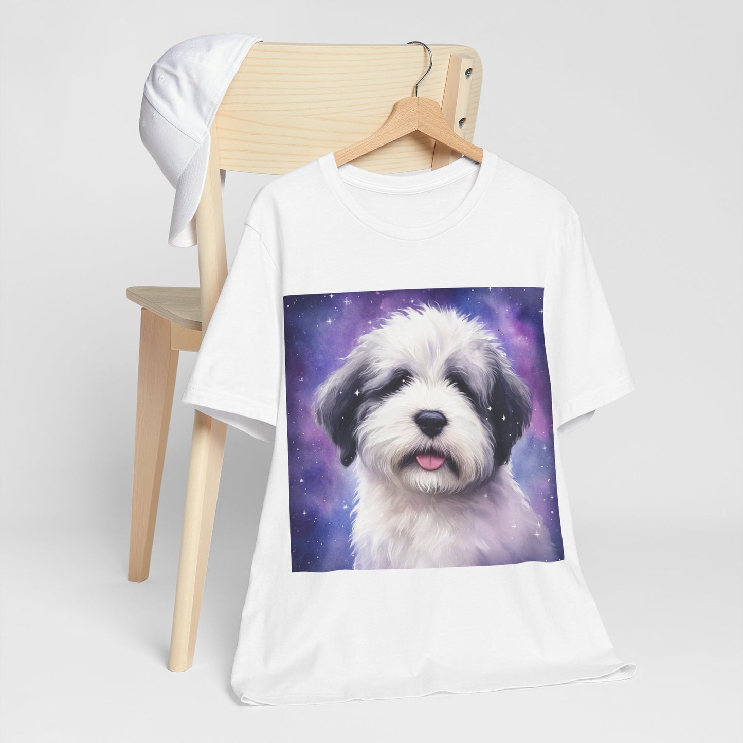 Galaxy Old English Sheepdog Unisex Jersey Short Sleeve Tee