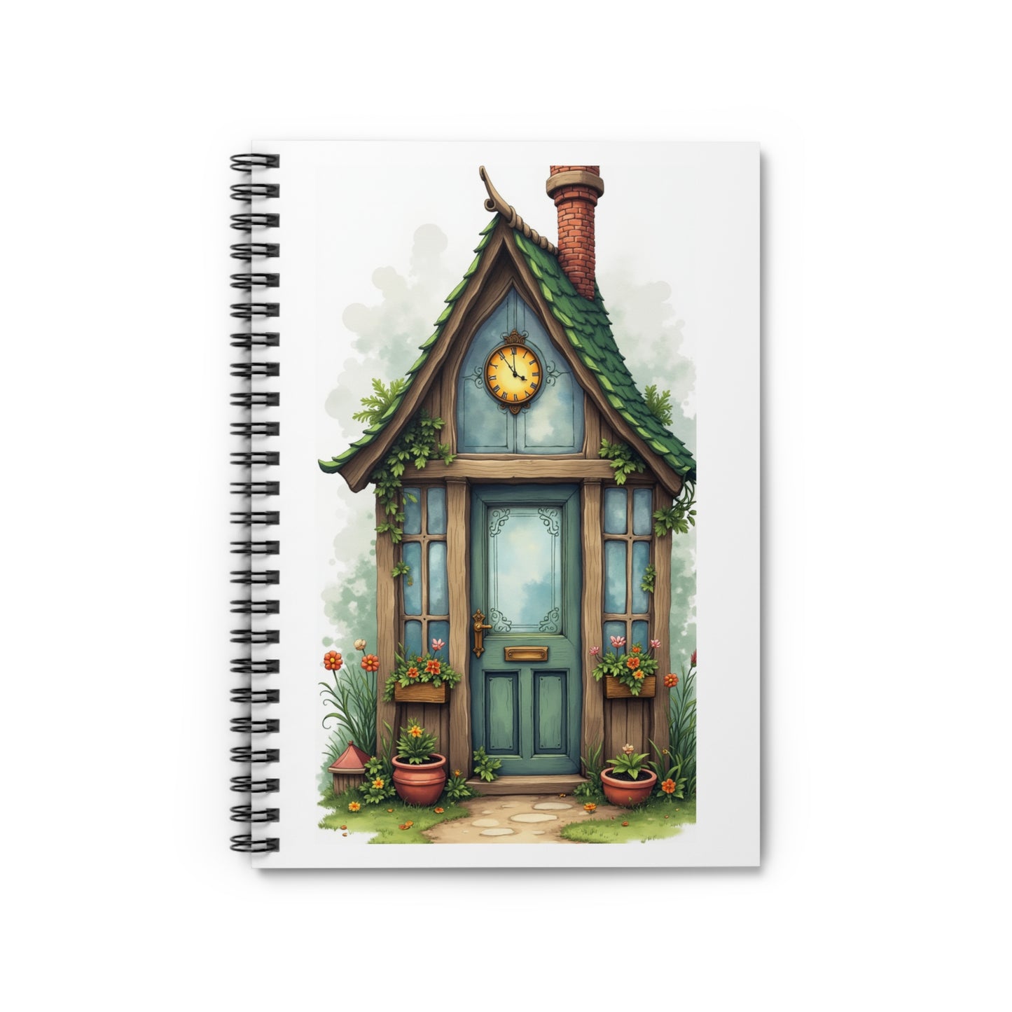Charming Cottage Greenhouse Spiral Notebook - Ruled Line for Creative Minds