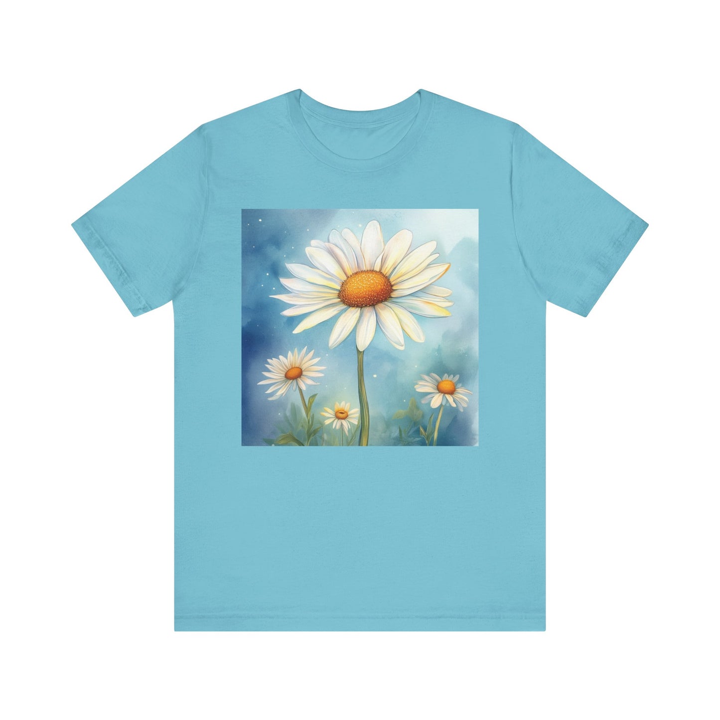 Delightful Daisy Unisex Jersey Tee - Nature-Inspired Floral Design