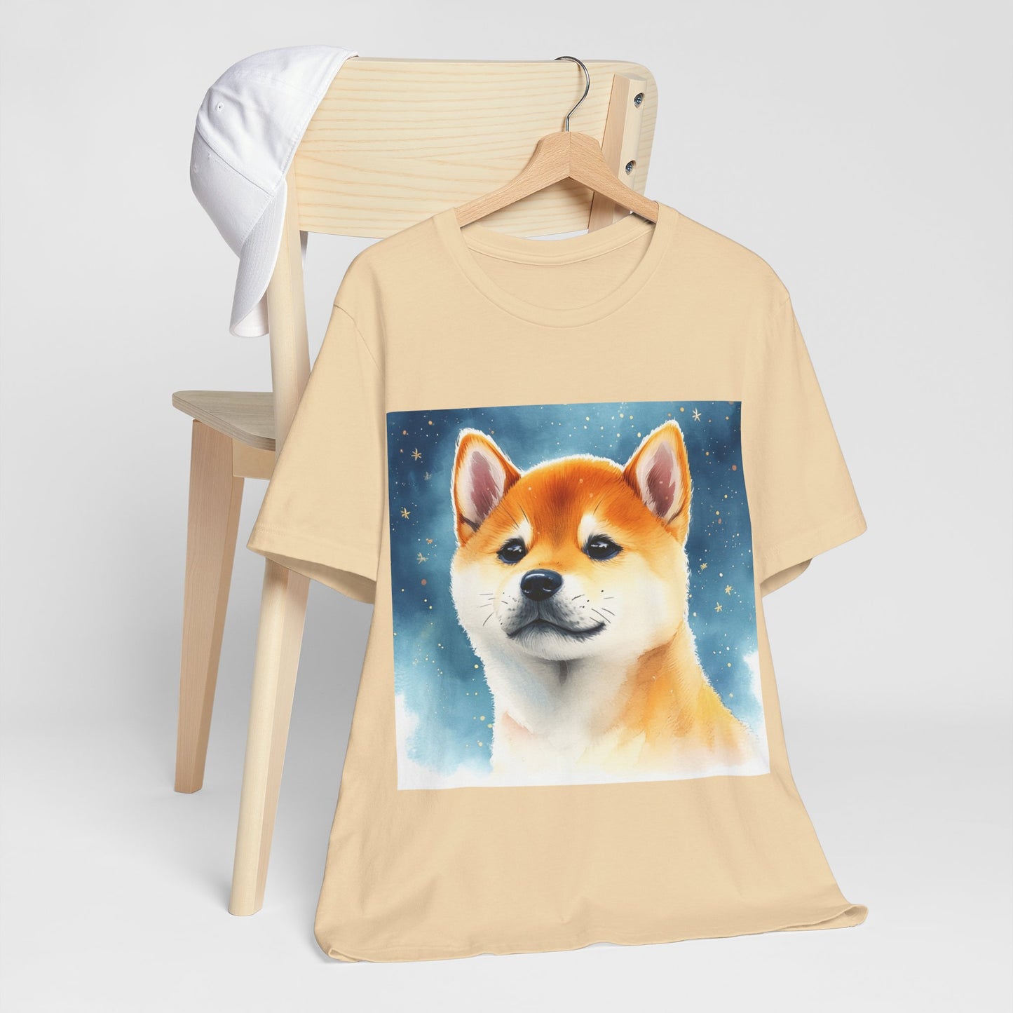 Starry Shiba Inu Unisex Jersey Short Sleeve Tee