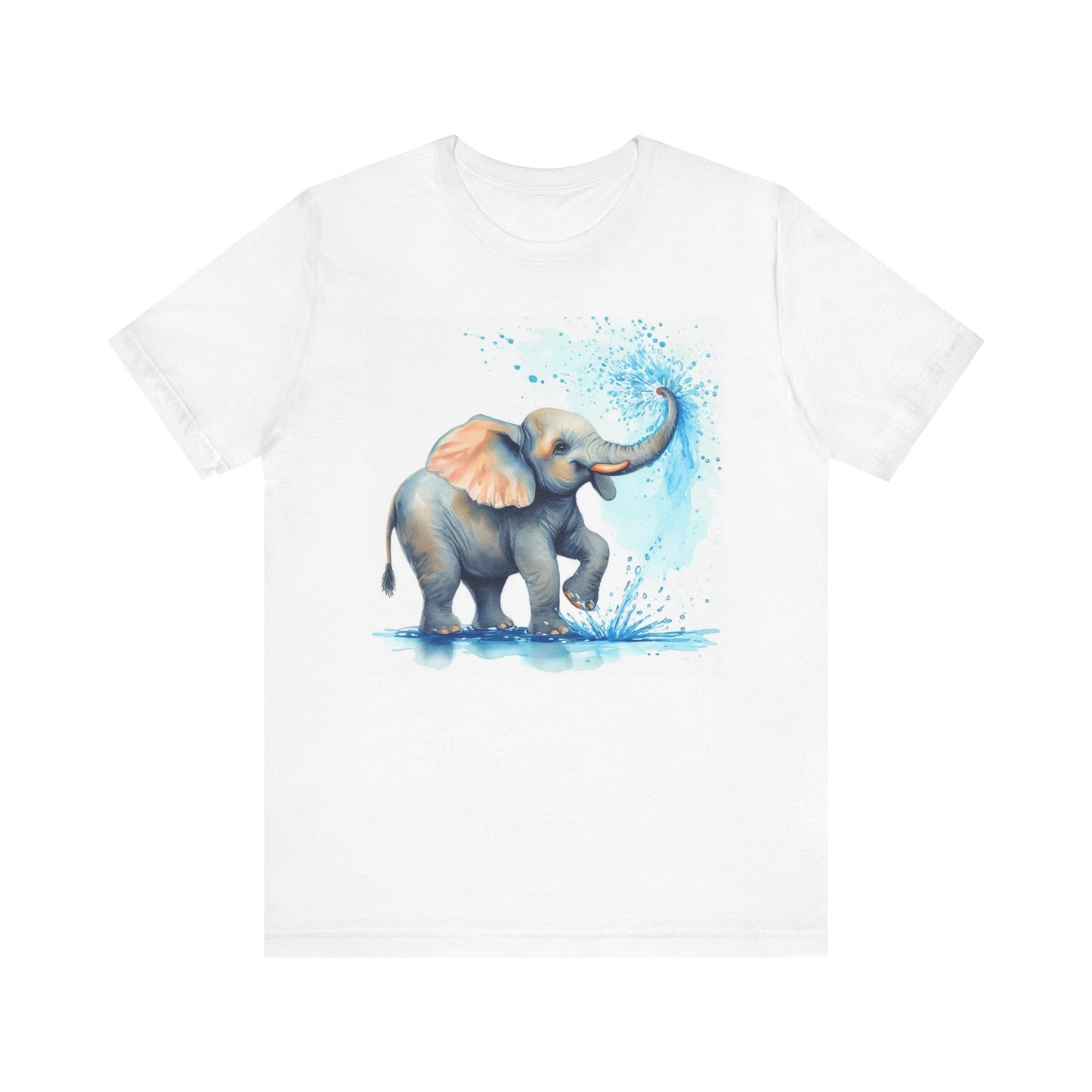 Adorable Elephant Splash Unisex Tee