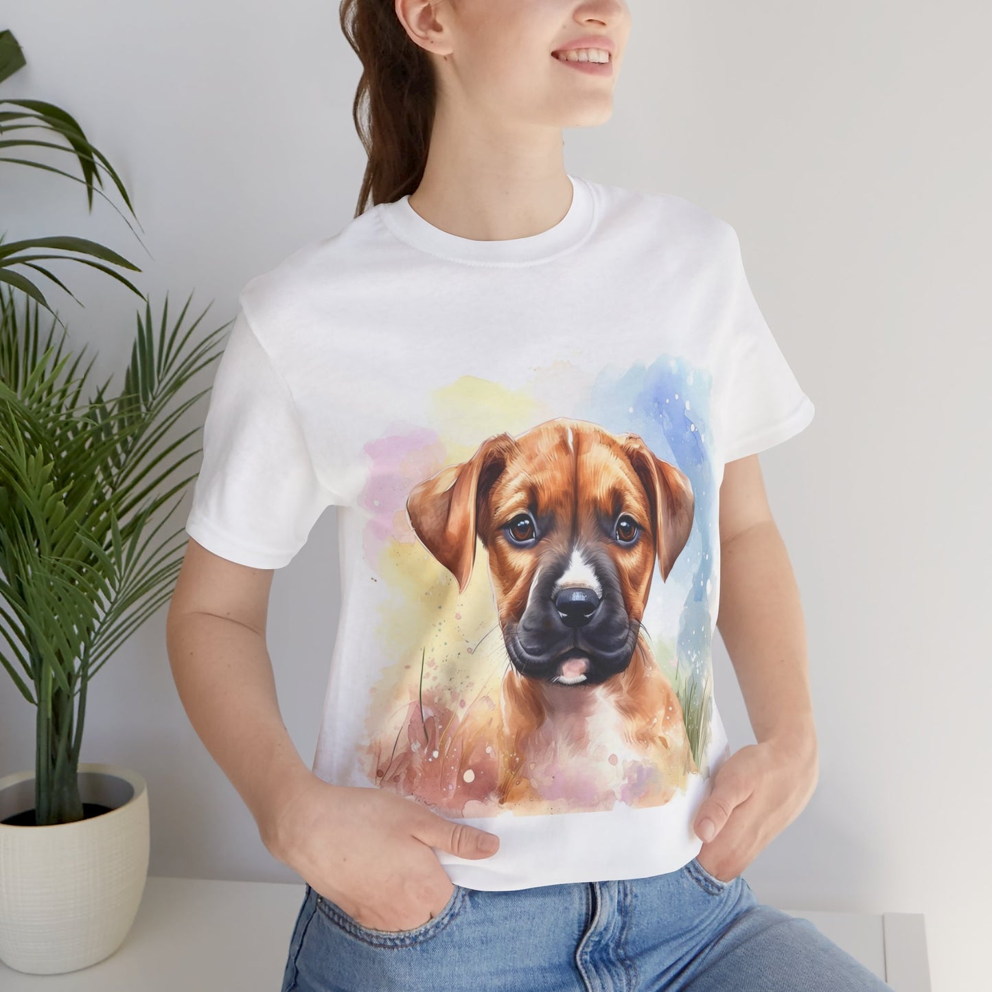 Mastiff Puppy Unisex Jersey Short Sleeve Tee