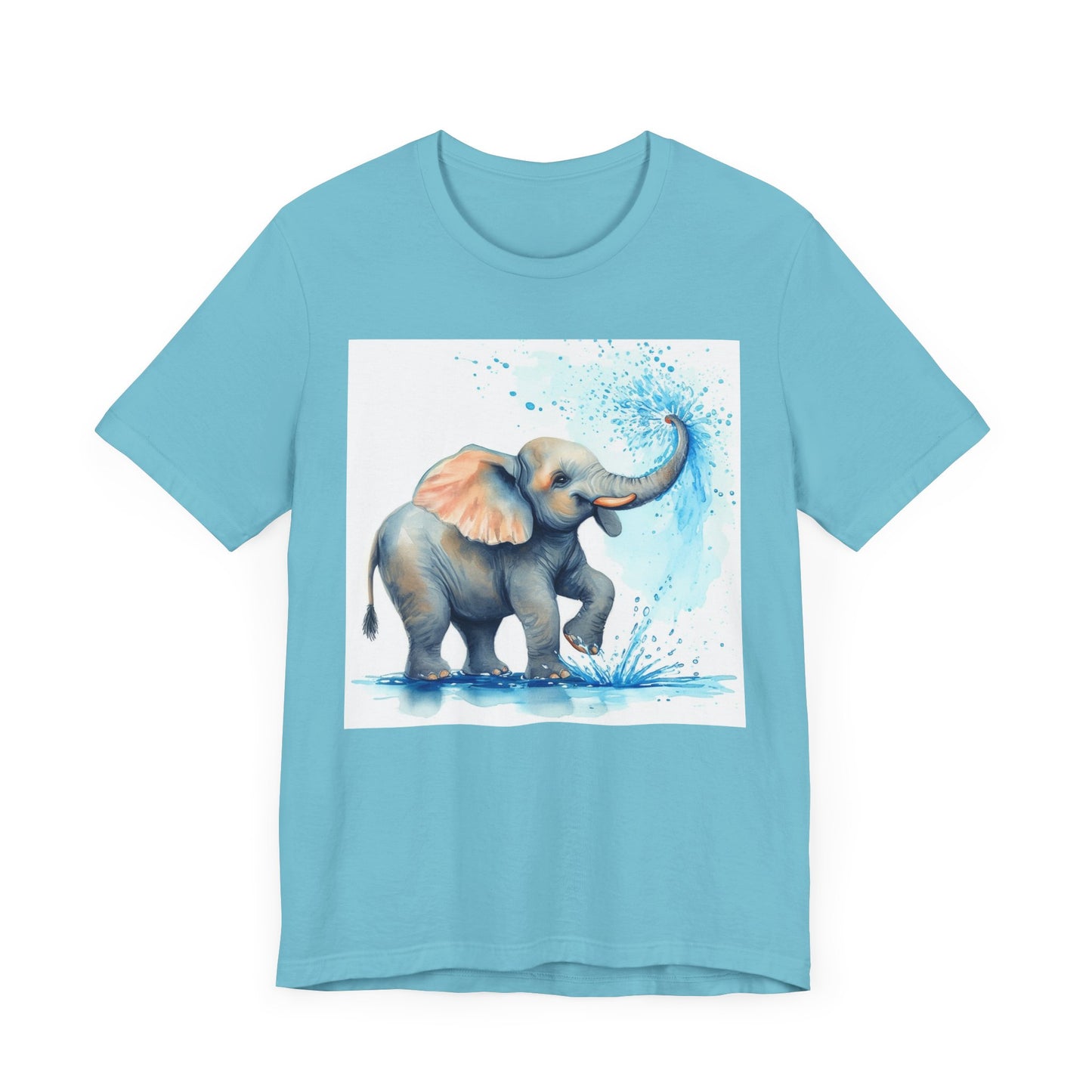 Adorable Elephant Splash Unisex Tee