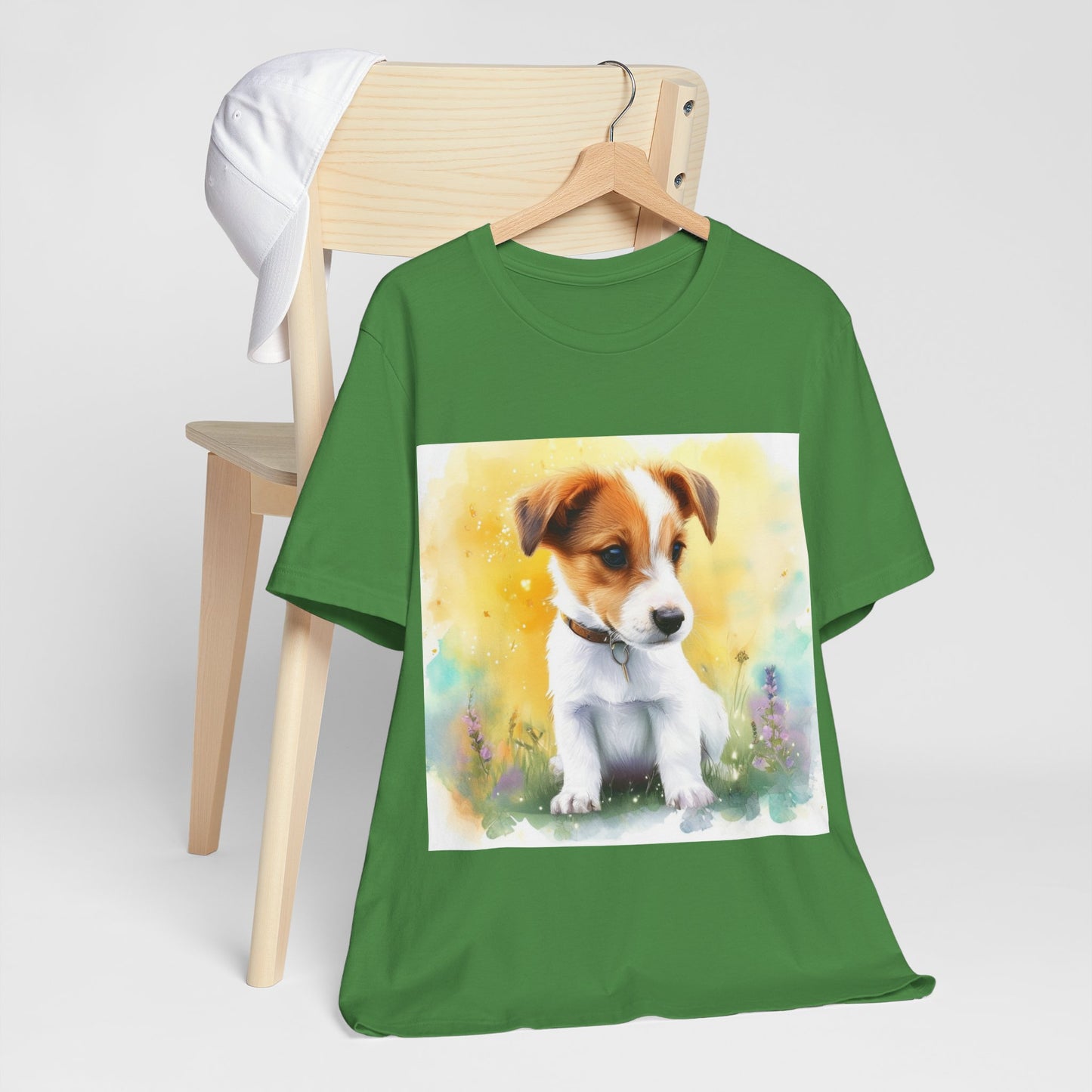 Fuzzy Jack Russell Unisex Jersey Short Sleeve Tee
