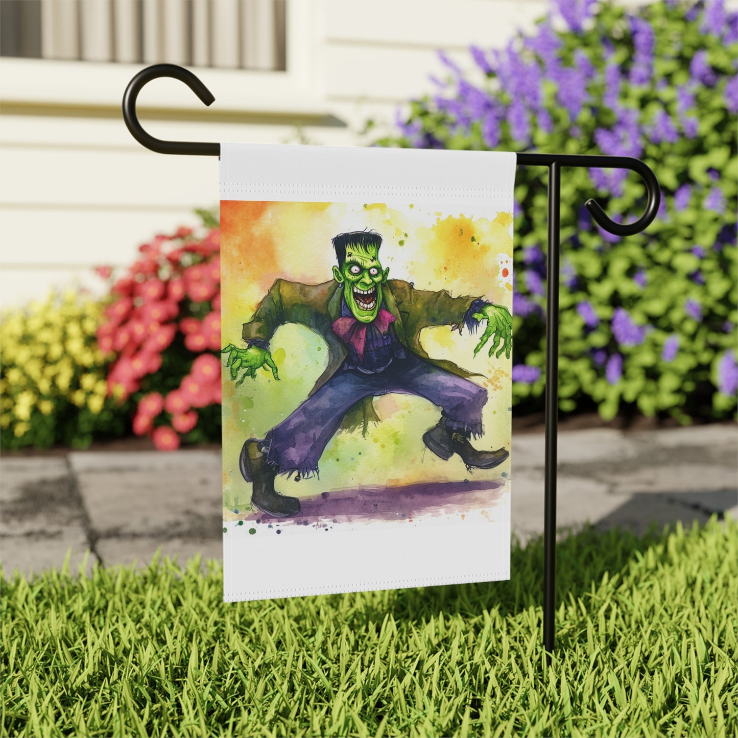 Quirky Frankenstein Garden & House Banner