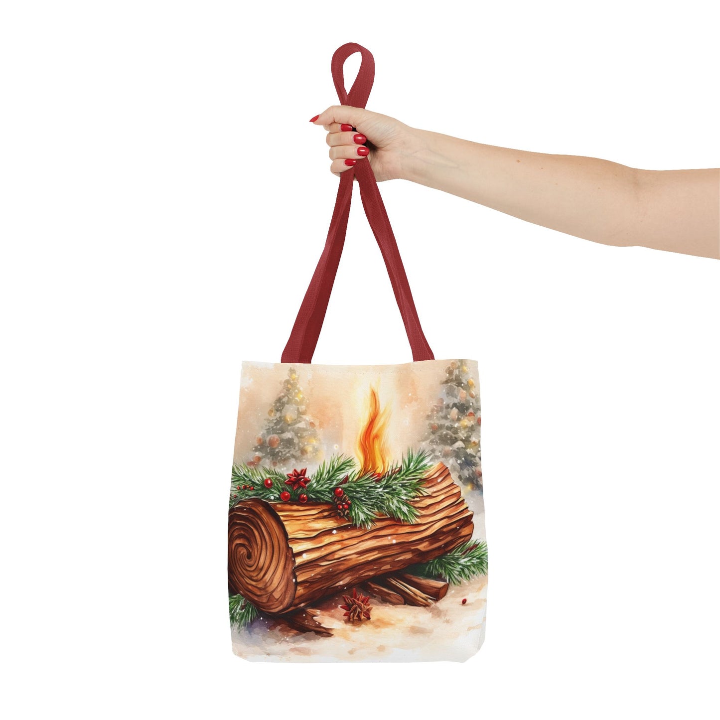 Yule Log Tote Bag (AOP)