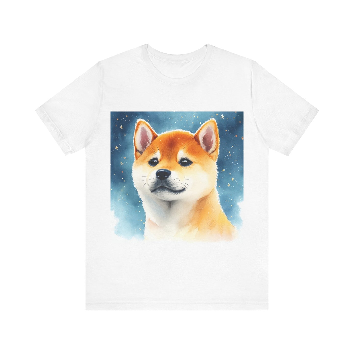Starry Shiba Inu Unisex Jersey Short Sleeve Tee