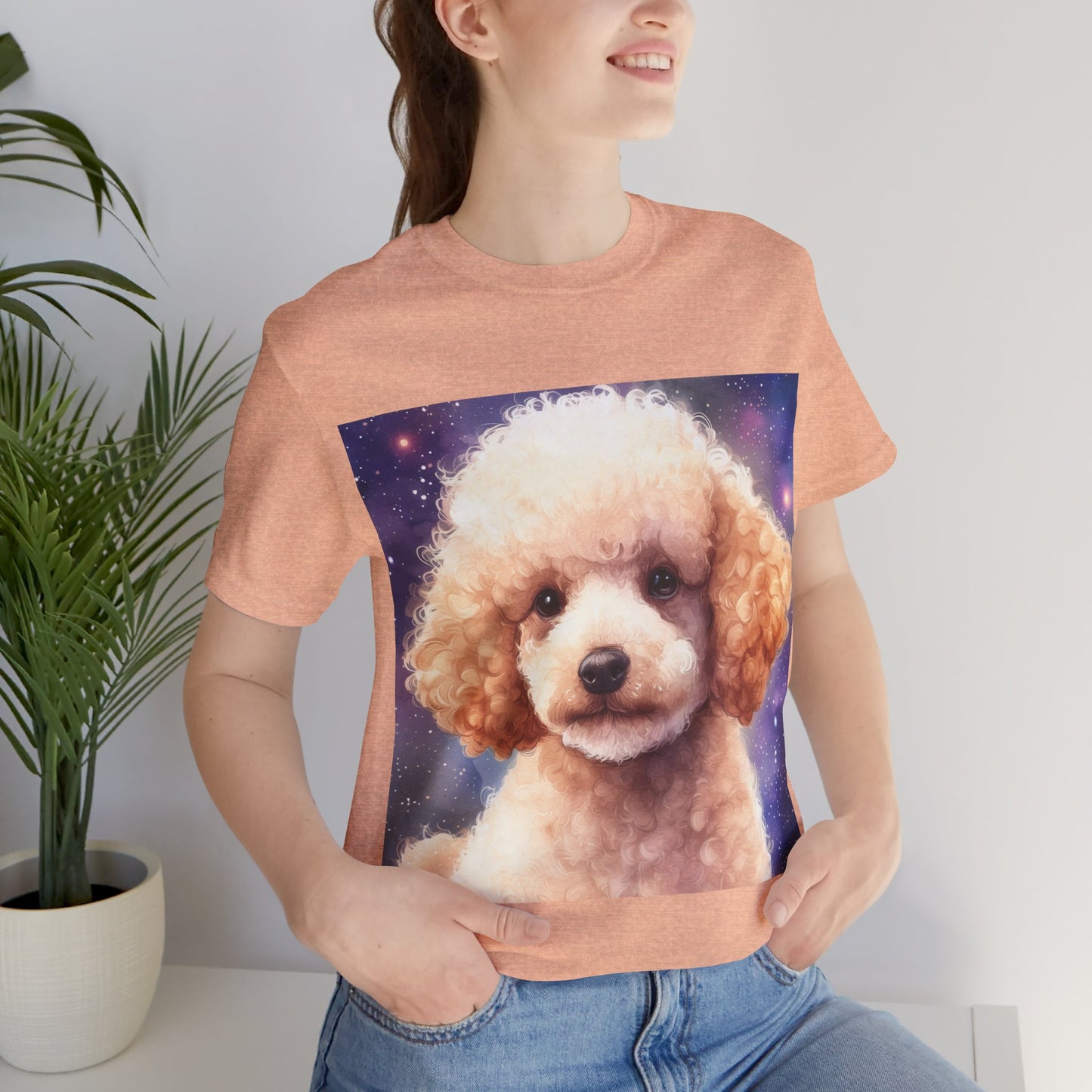 Fluffy Poodle Unisex Jersey Short Sleeve Tee