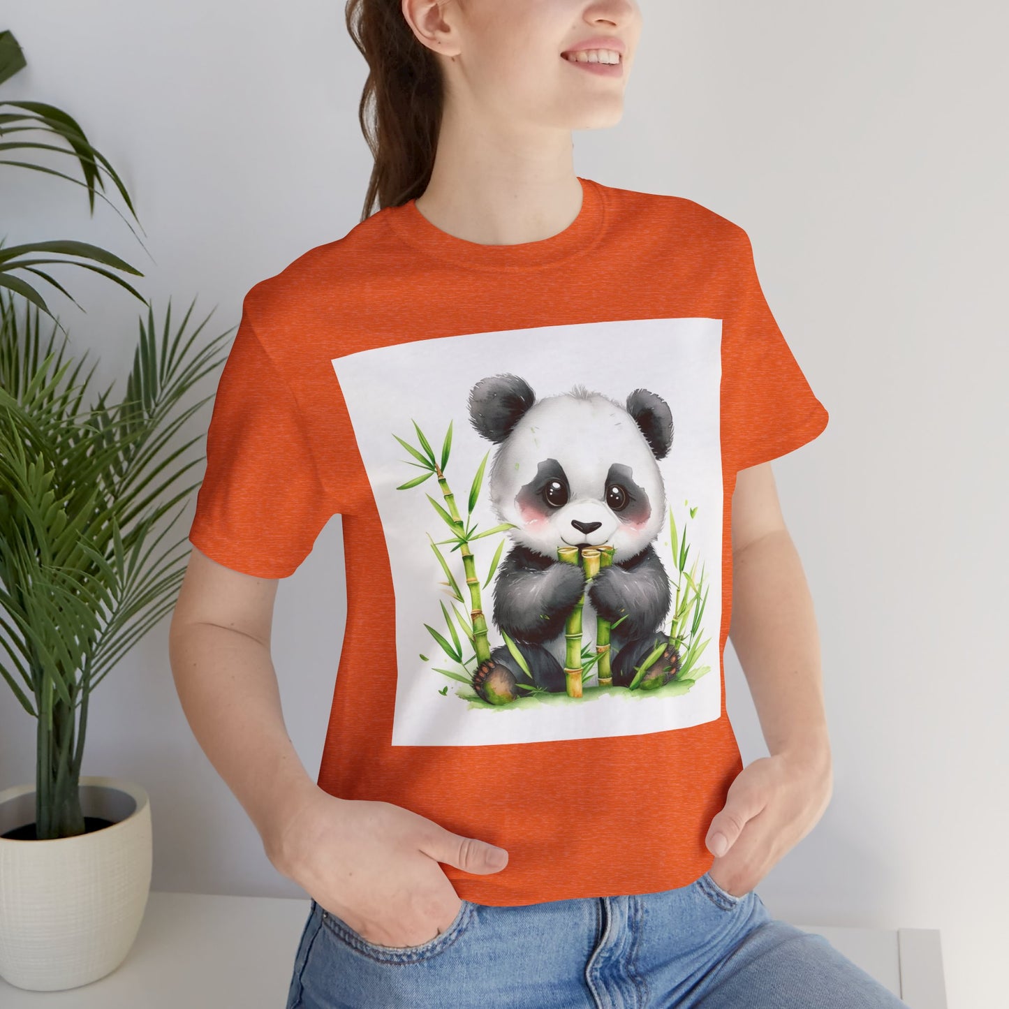 Cute Panda Snack Time Unisex T-Shirt