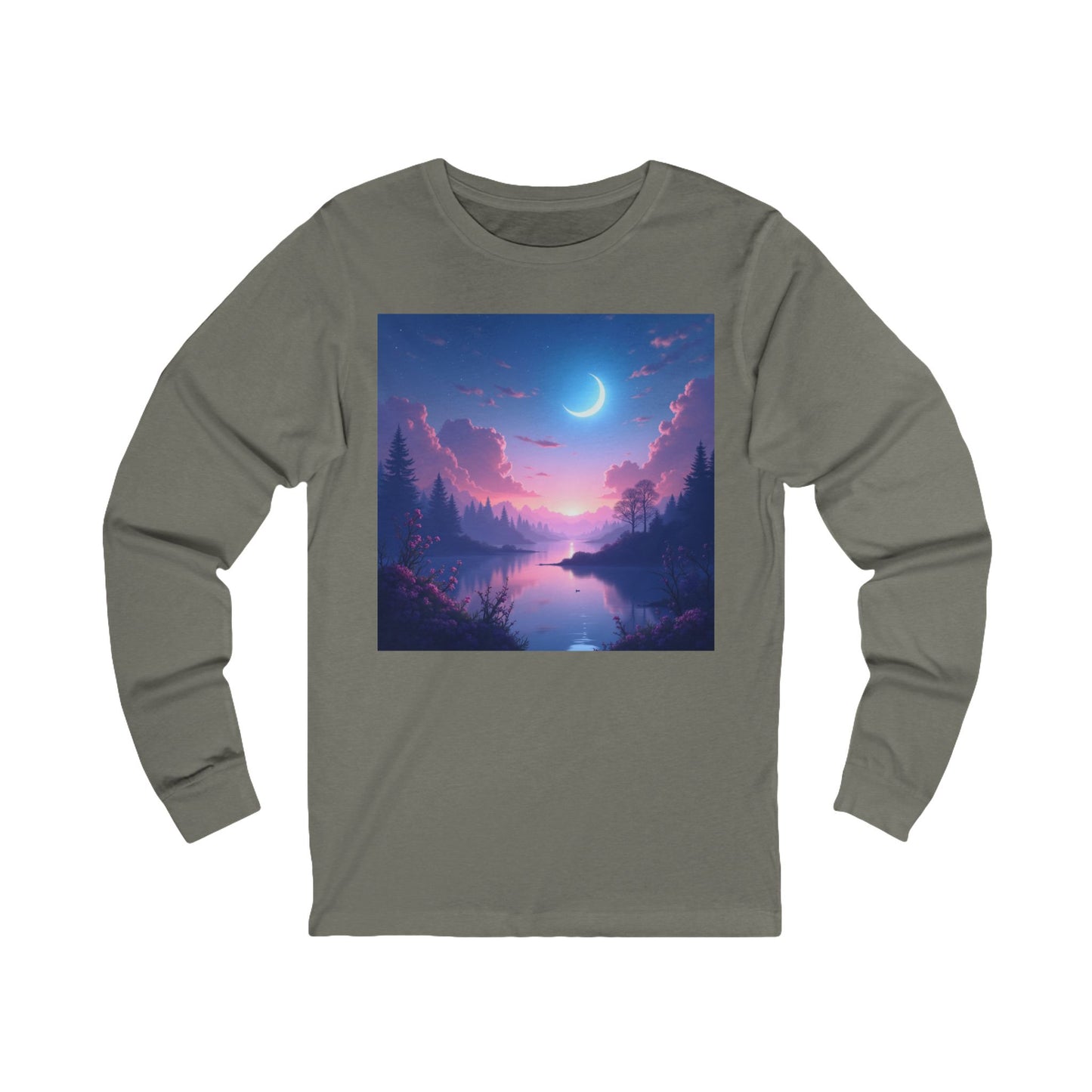 Serene Lake Unisex Jersey Long Sleeve Tee