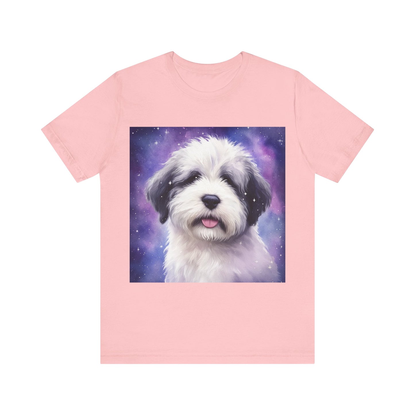 Galaxy Old English Sheepdog Unisex Jersey Short Sleeve Tee