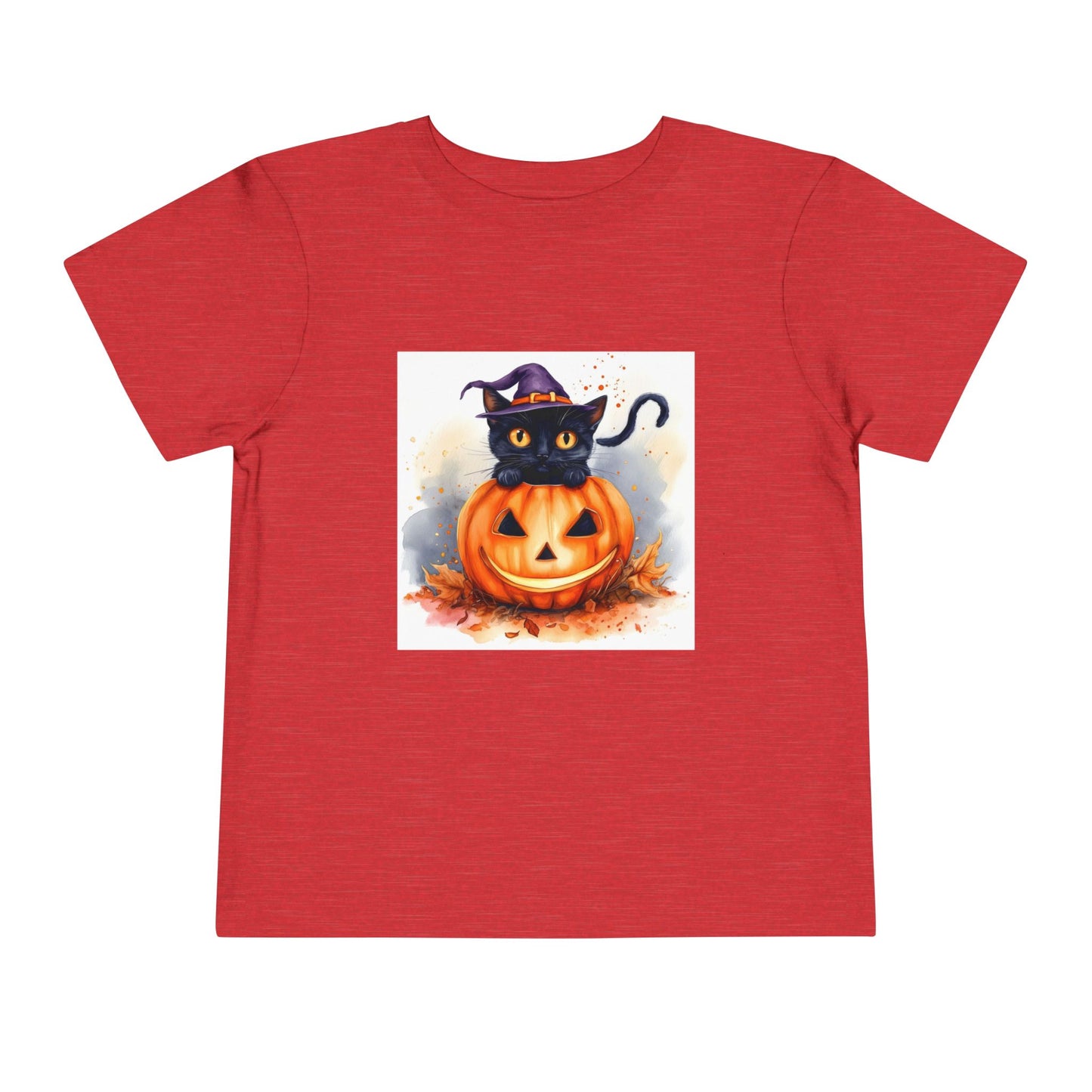 Halloween Cat Toddler Short Sleeve Tee