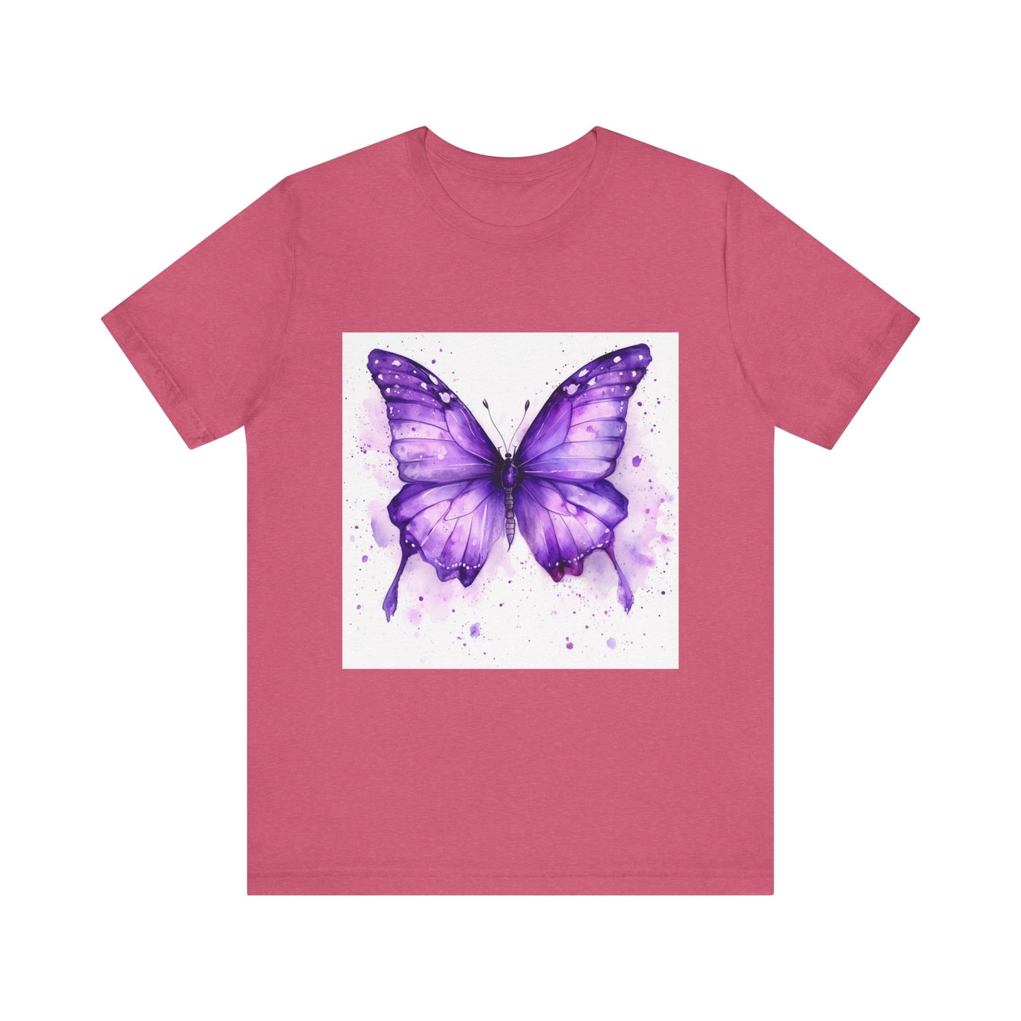 Purple Butterfly Dreams Unisex Jersey Tee - Inspirational Garden Apparel