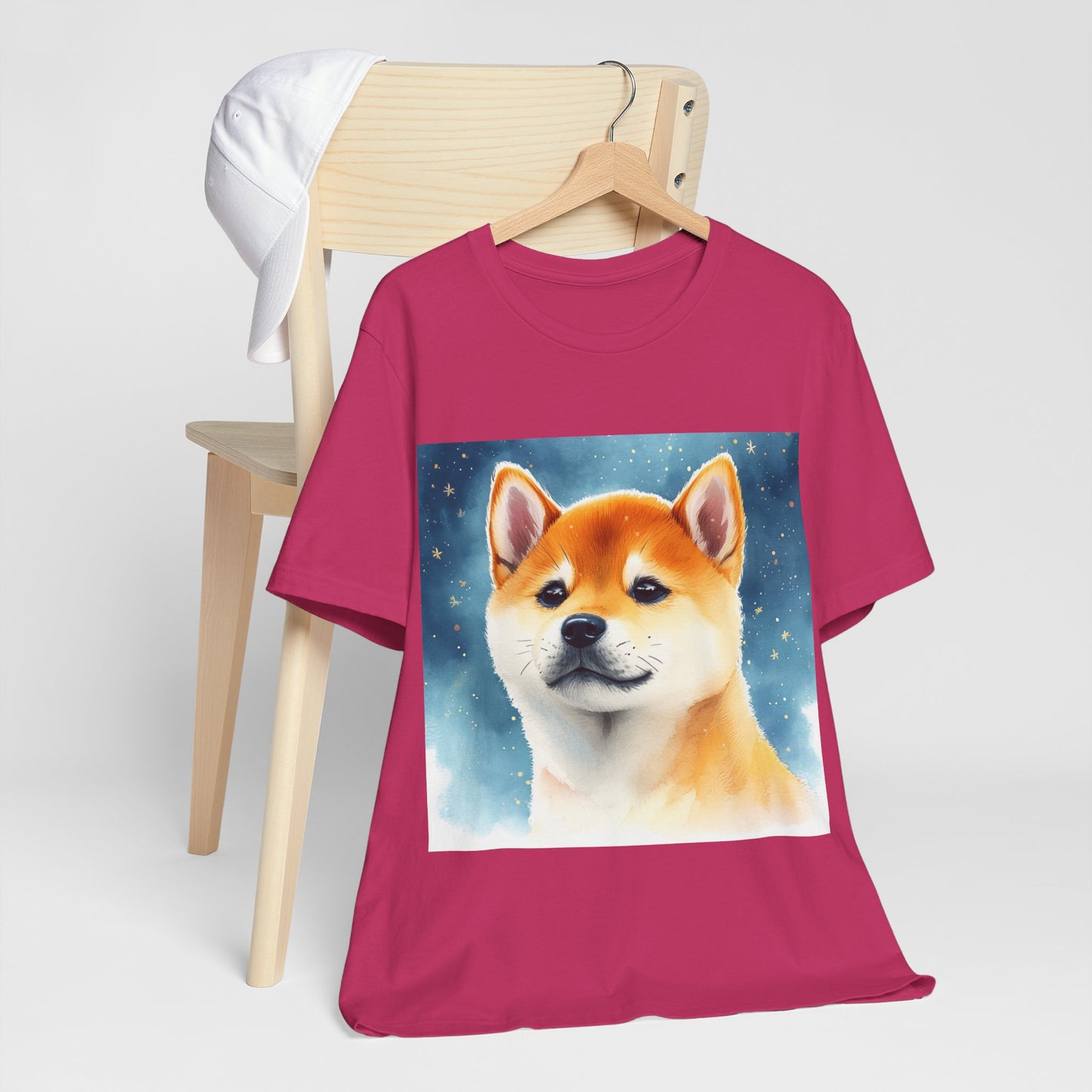 Starry Shiba Inu Unisex Jersey Short Sleeve Tee