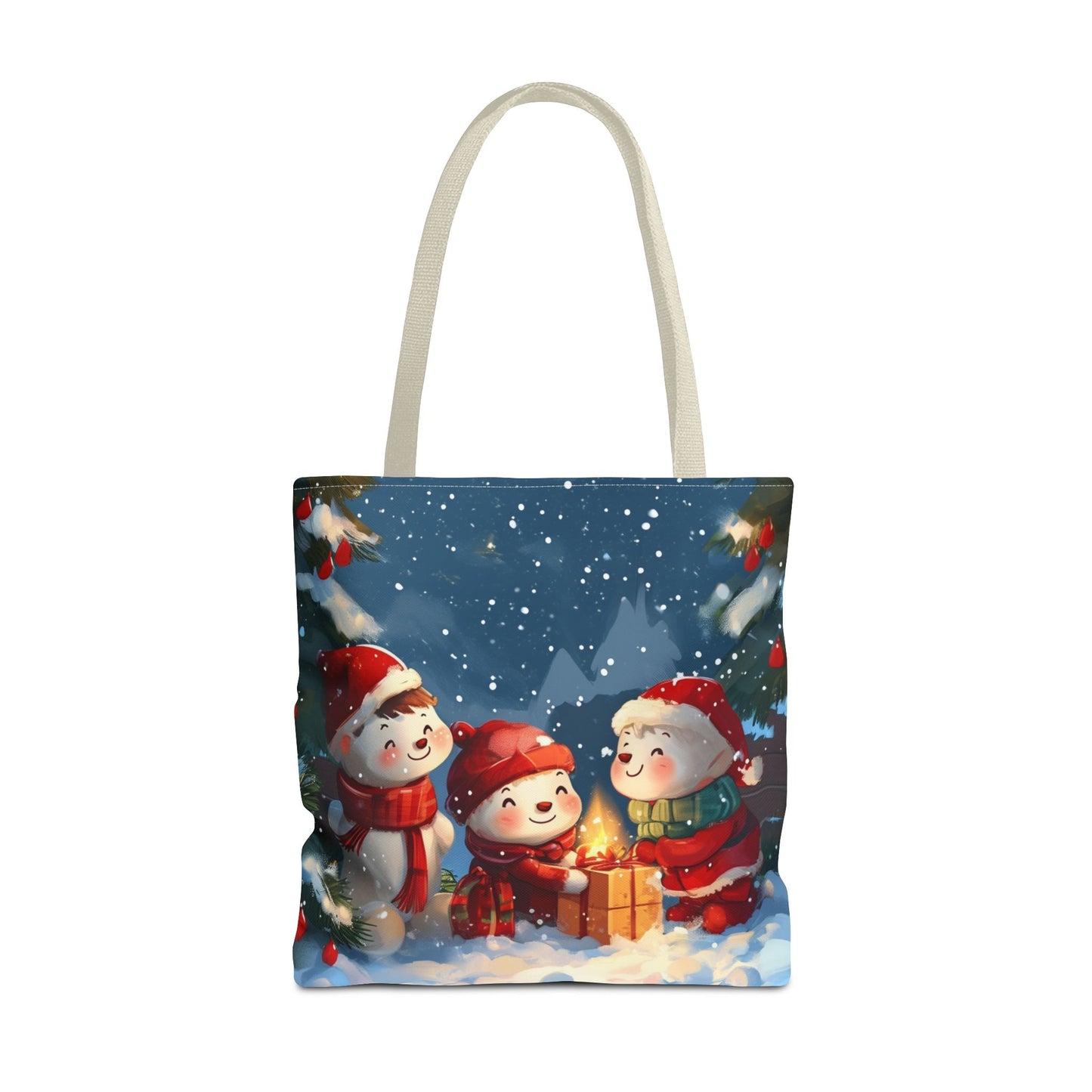 Snowman Family Tote Bag (AOP)