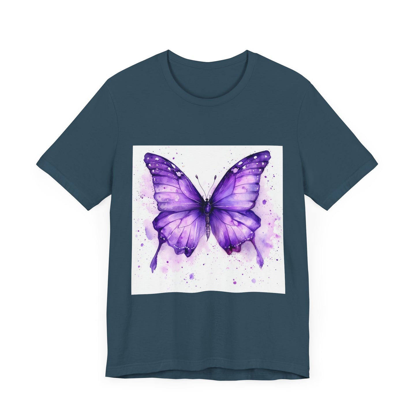 Purple Butterfly Dreams Unisex Jersey Tee - Inspirational Garden Apparel