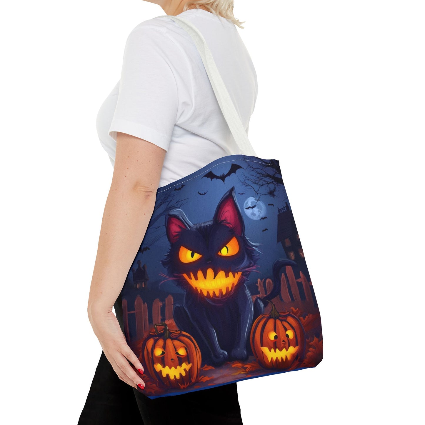 Spooky Cat Tote Bag (AOP)