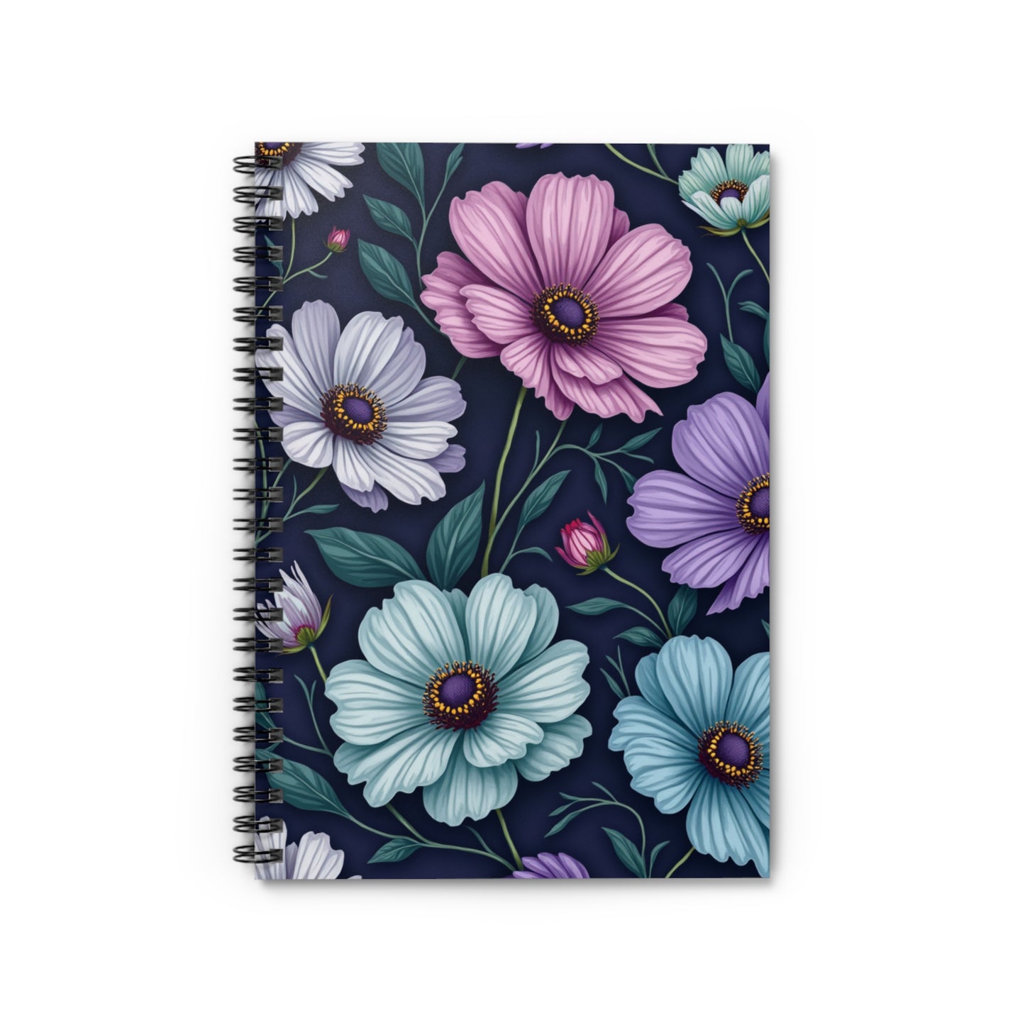 Floral Spring Spiral Notebook - Ruled Lines for Creative Minds
