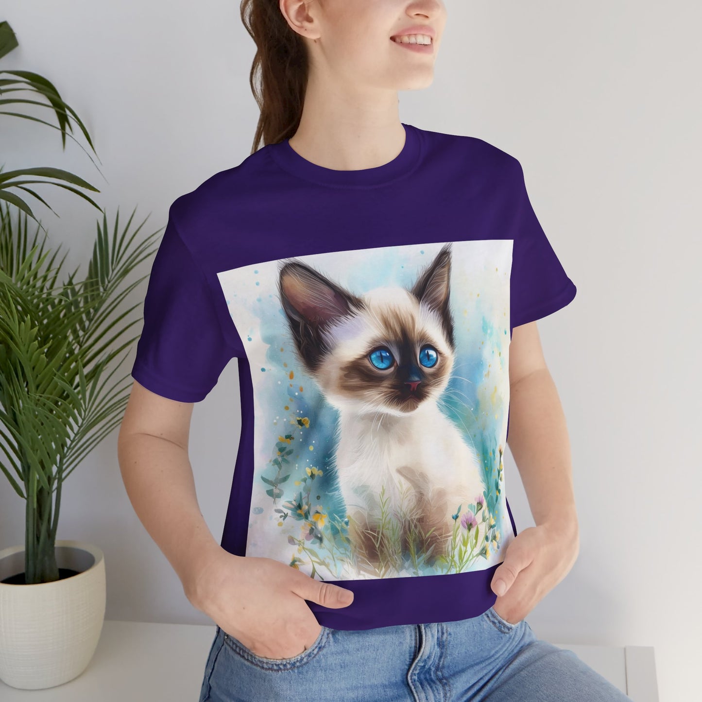 Siamese Kitten Unisex Jersey Short Sleeve Tee