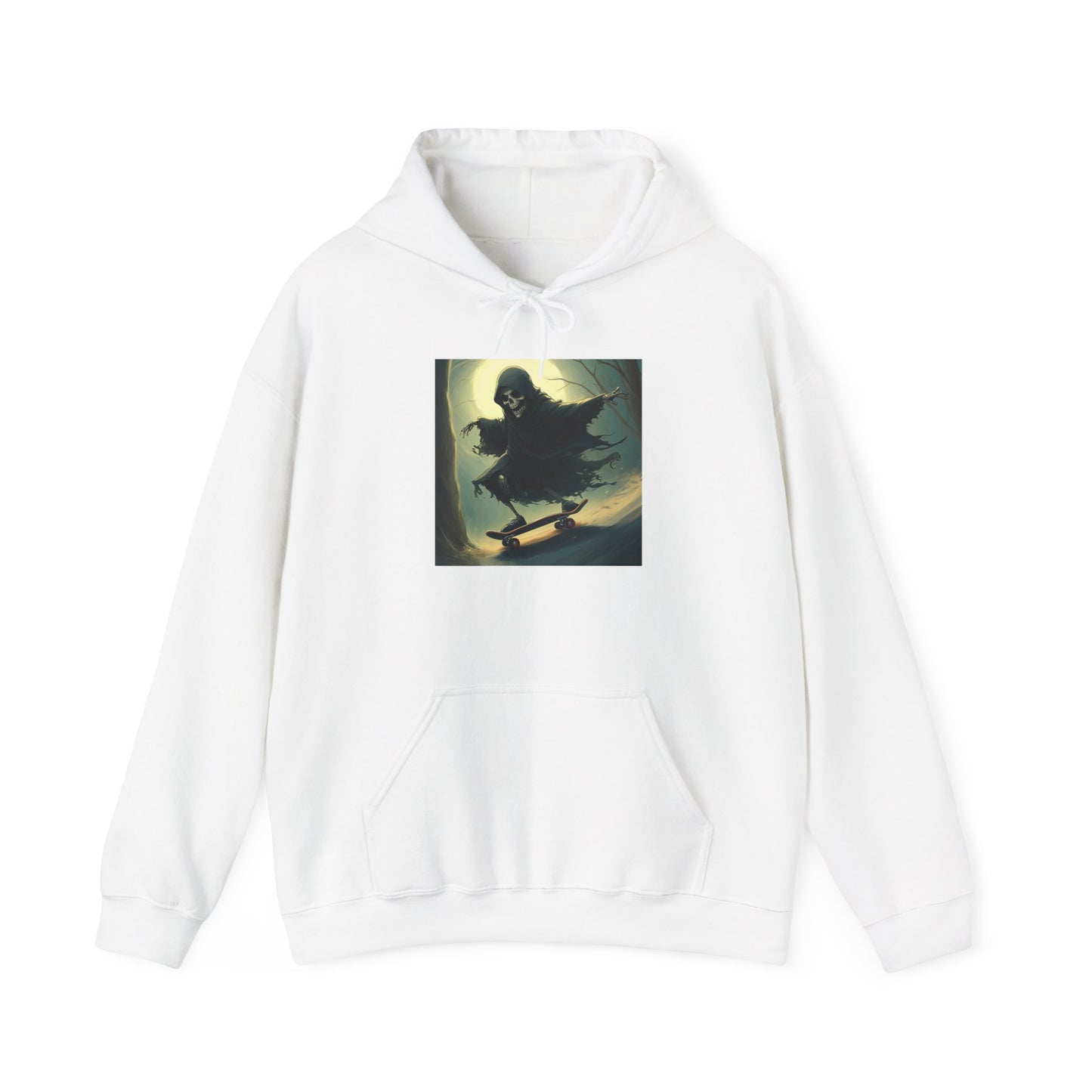 Downhill Skating Grim Reaper Unisex Heavy Blend™ Hooded Sweatshirt