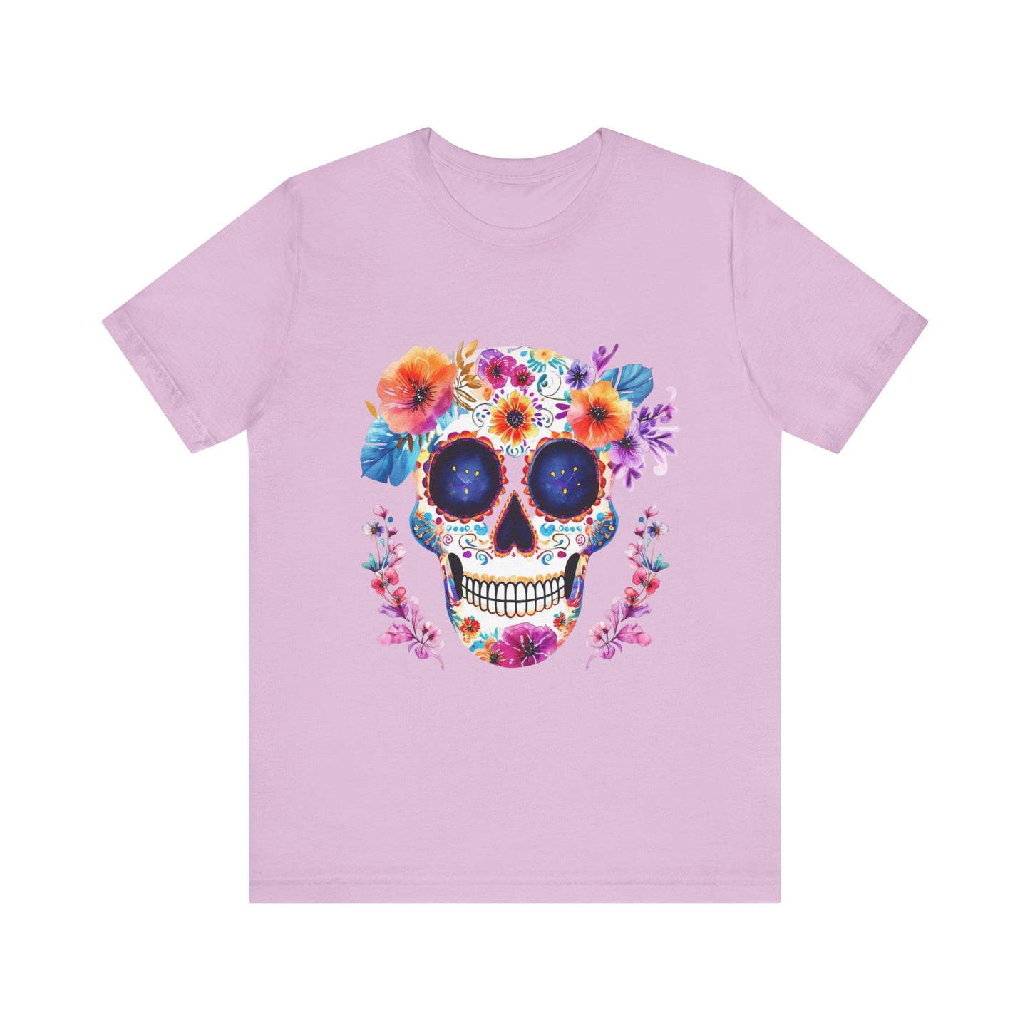 Day of the dead sugar skull Unisex Jersey Short Sleeve Tee
