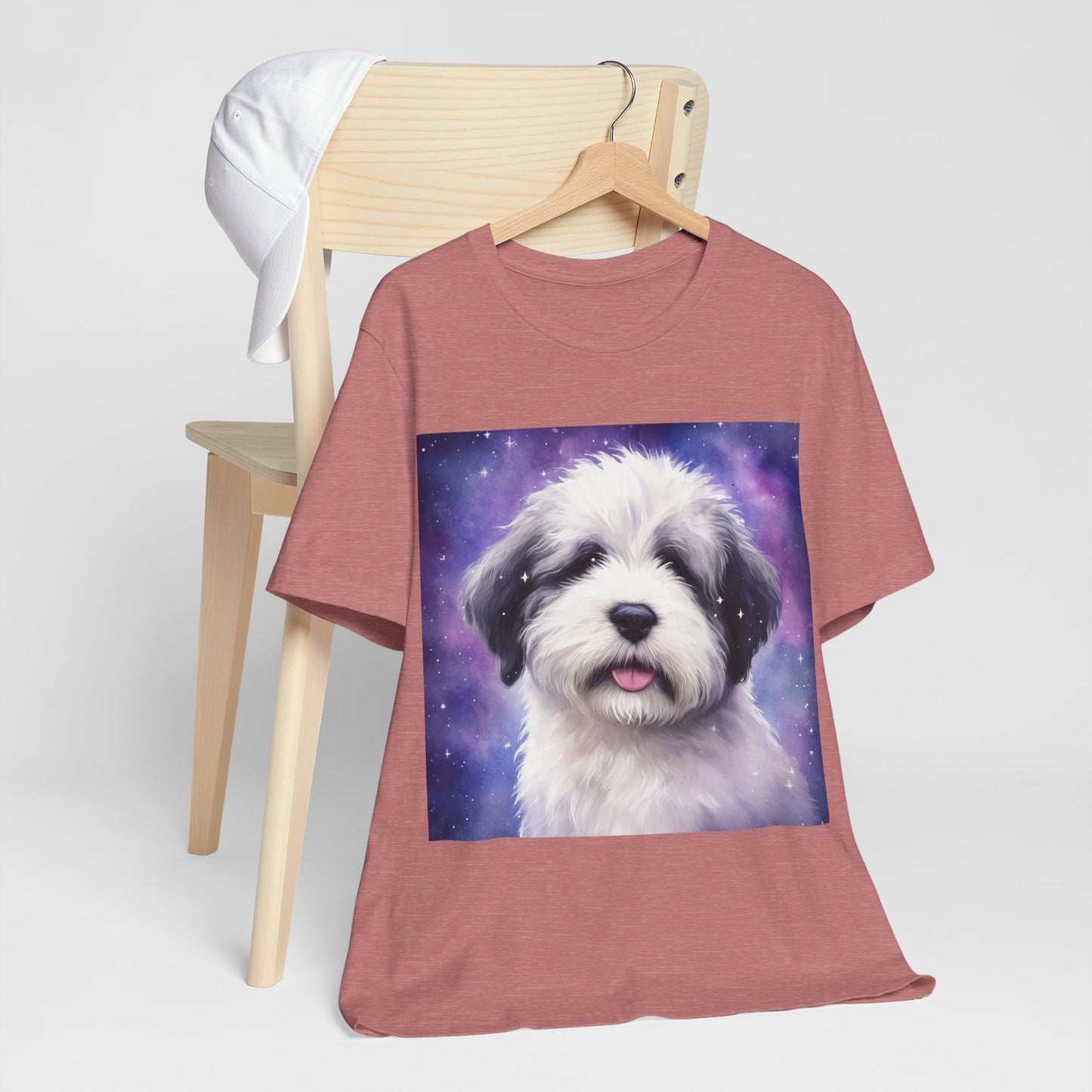 Galaxy Old English Sheepdog Unisex Jersey Short Sleeve Tee