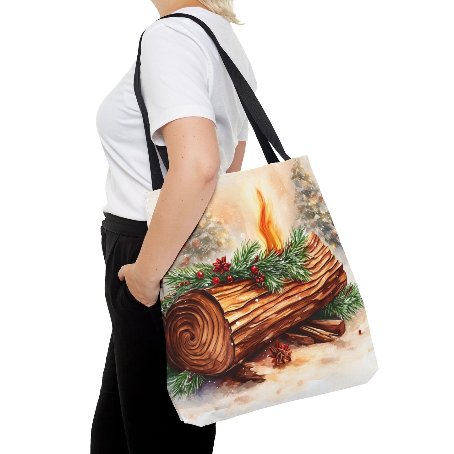Yule Log Tote Bag (AOP)