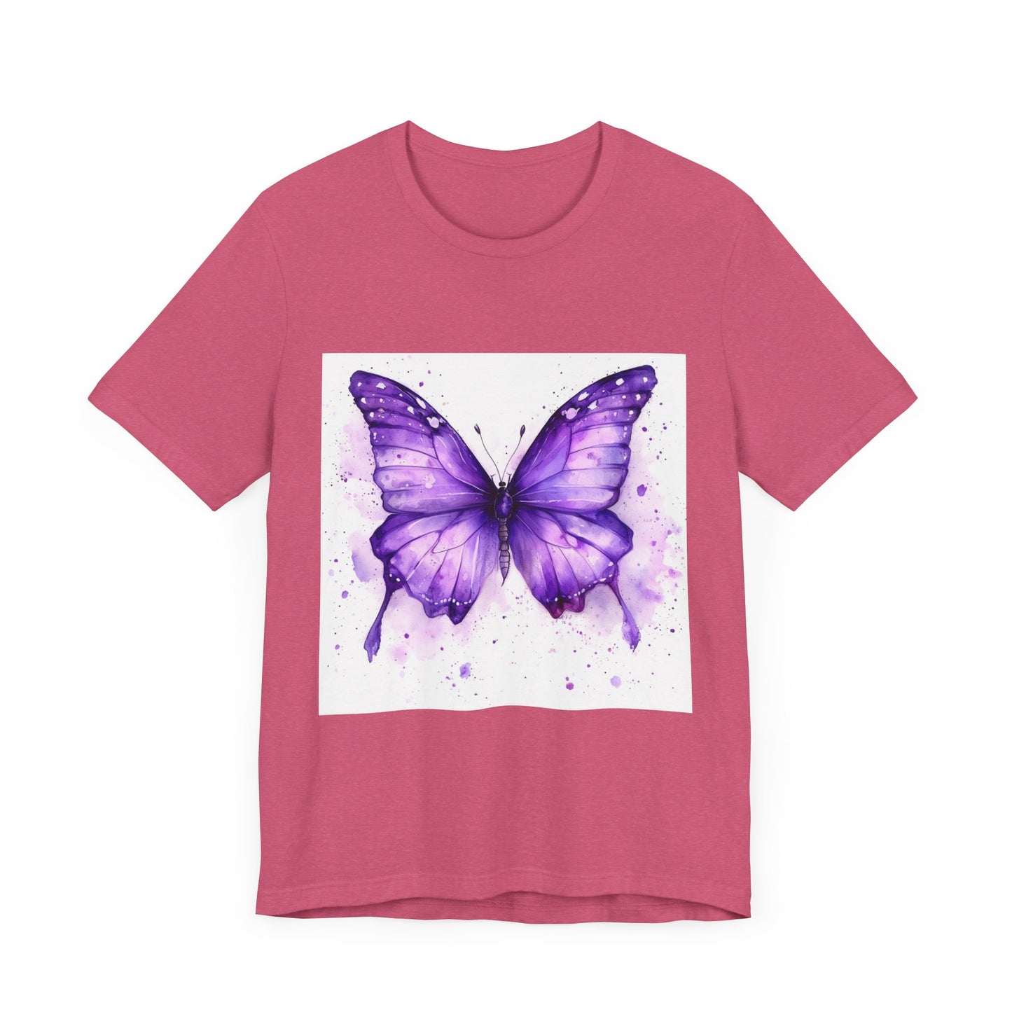 Purple Butterfly Dreams Unisex Jersey Tee - Inspirational Garden Apparel