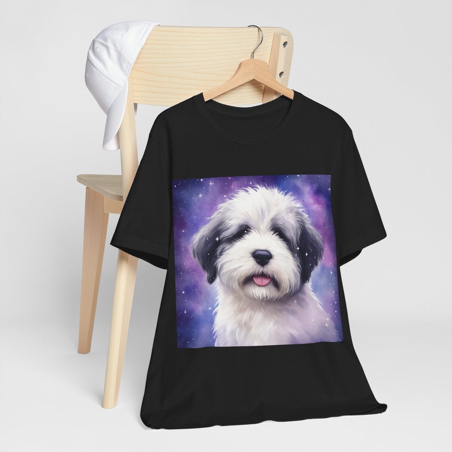 Galaxy Old English Sheepdog Unisex Jersey Short Sleeve Tee