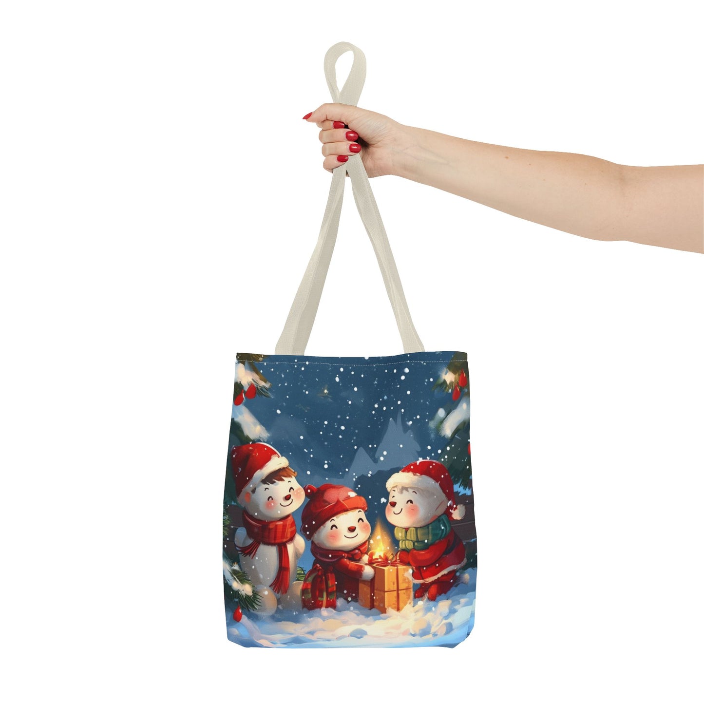 Snowman Family Tote Bag (AOP)