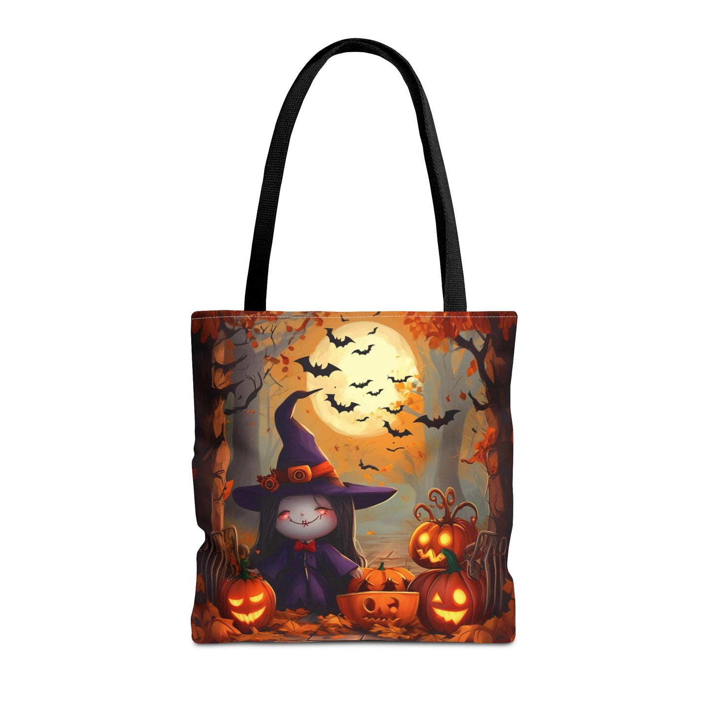 Spooky Cute Witch Tote Bag (AOP)