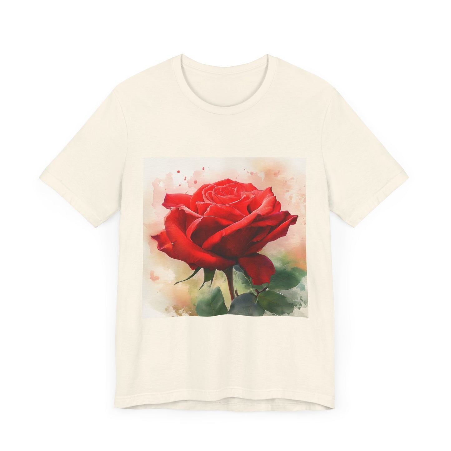Ruby Bliss Unisex Short Sleeve Tee - Floral Art Top for Nature Lovers