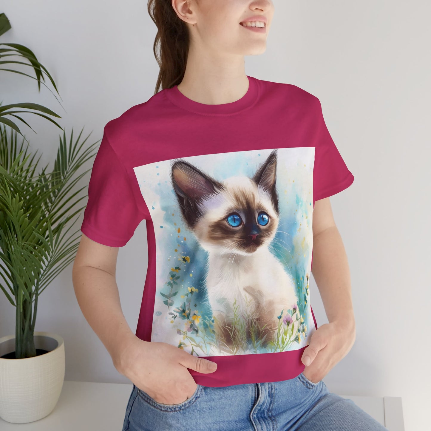 Siamese Kitten Unisex Jersey Short Sleeve Tee