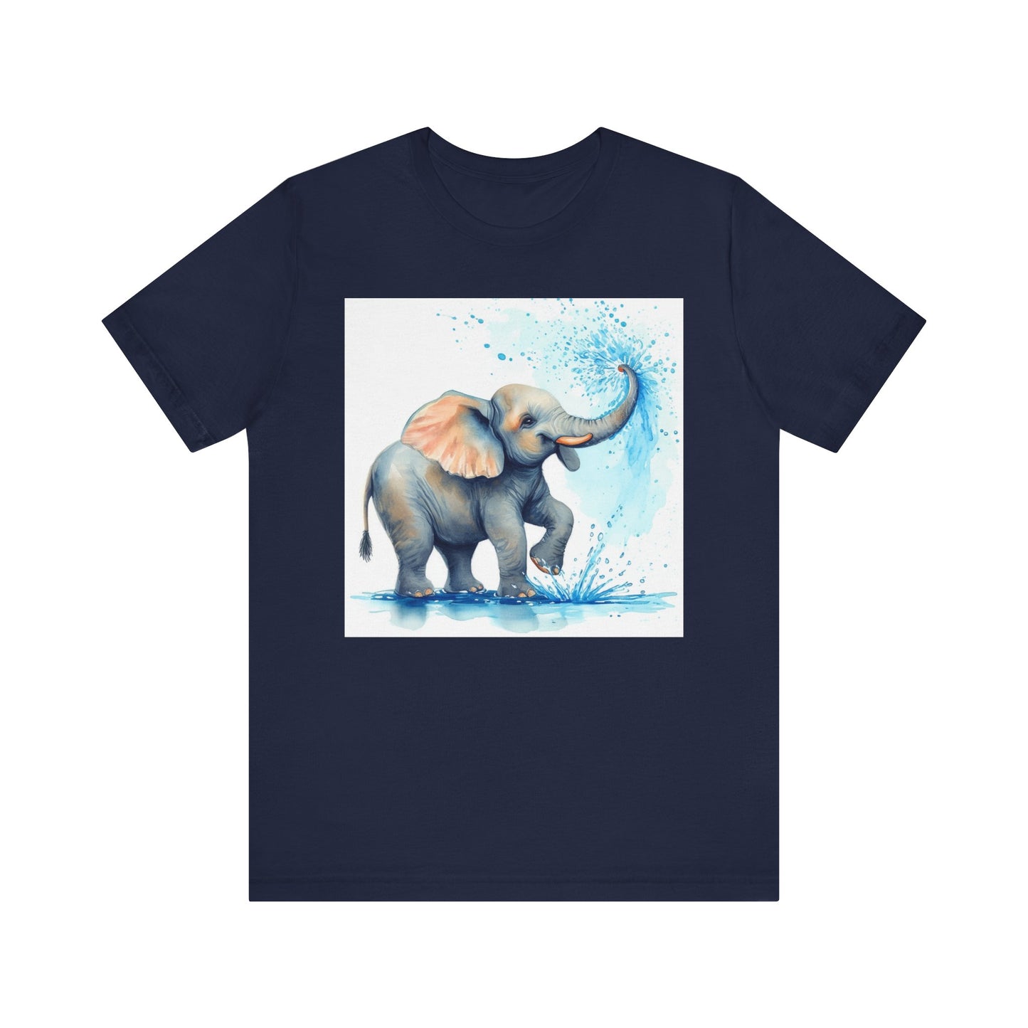 Adorable Elephant Splash Unisex Tee