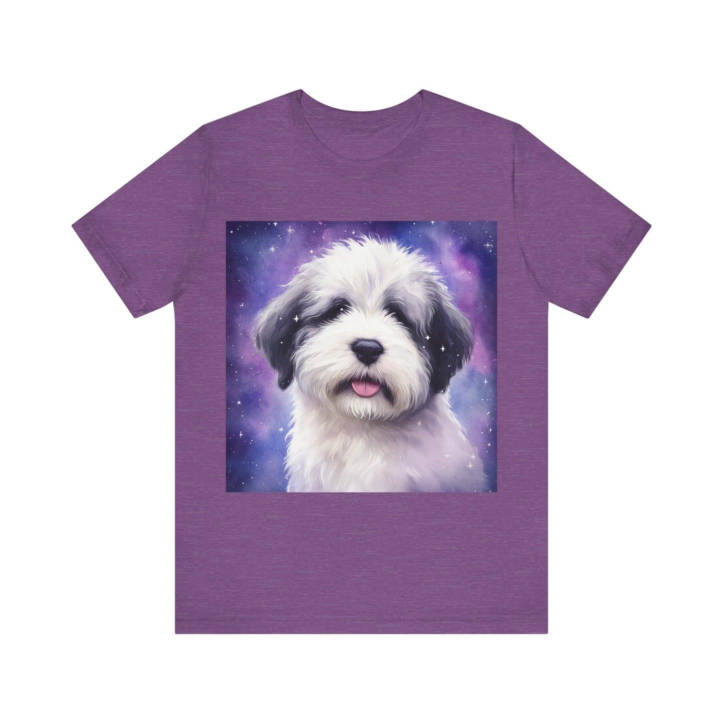 Galaxy Old English Sheepdog Unisex Jersey Short Sleeve Tee