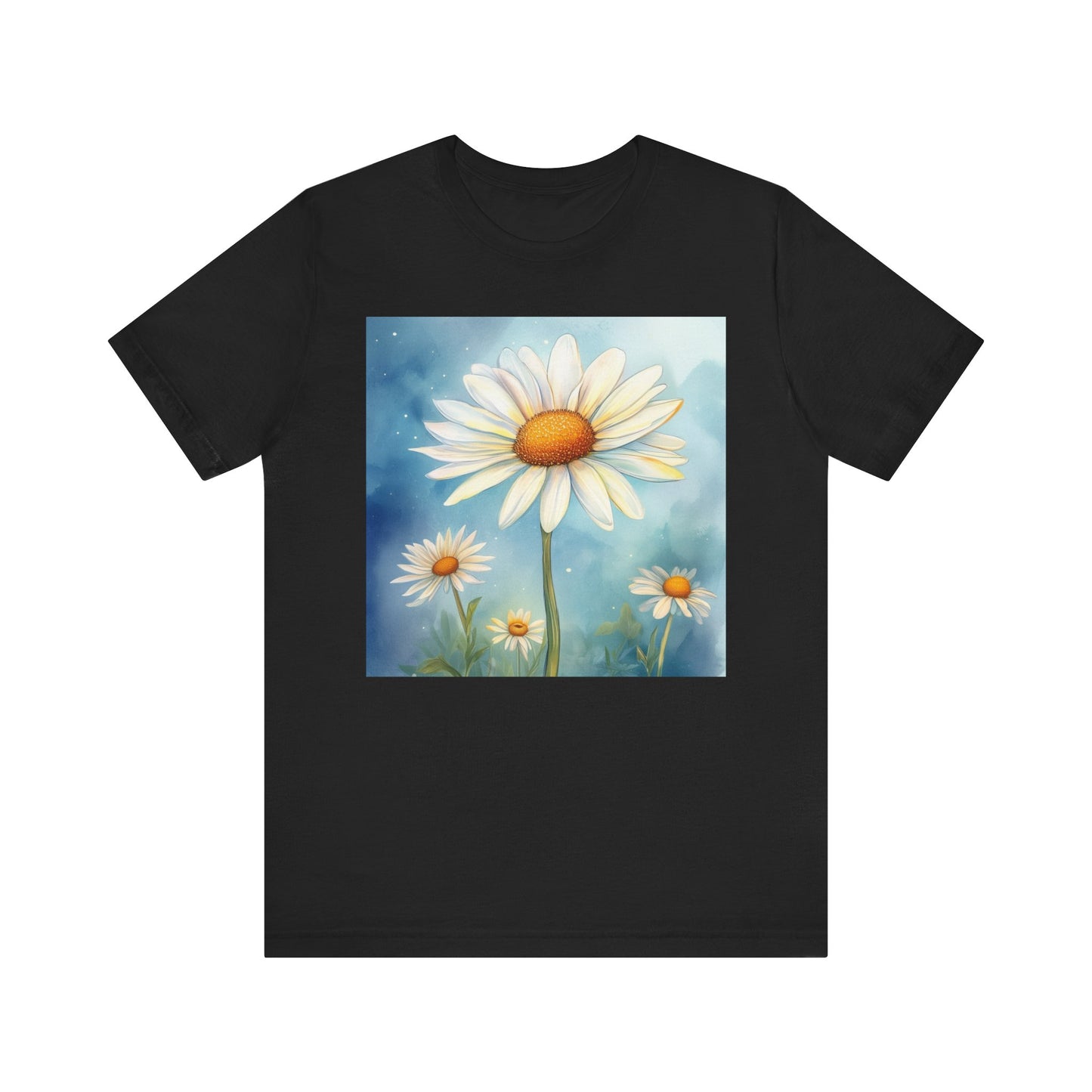 Delightful Daisy Unisex Jersey Tee - Nature-Inspired Floral Design
