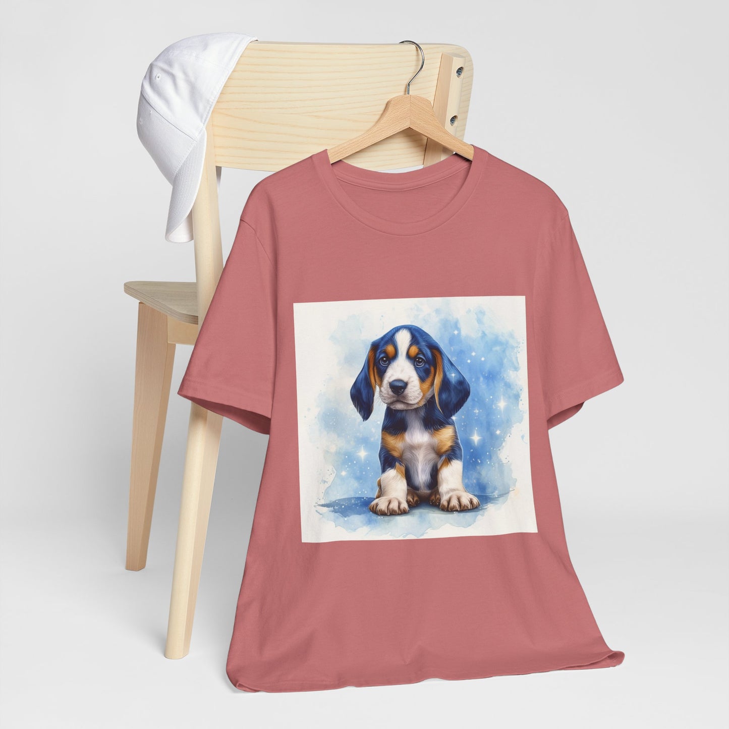 Blue Tick Puppy Unisex Jersey Short Sleeve Tee
